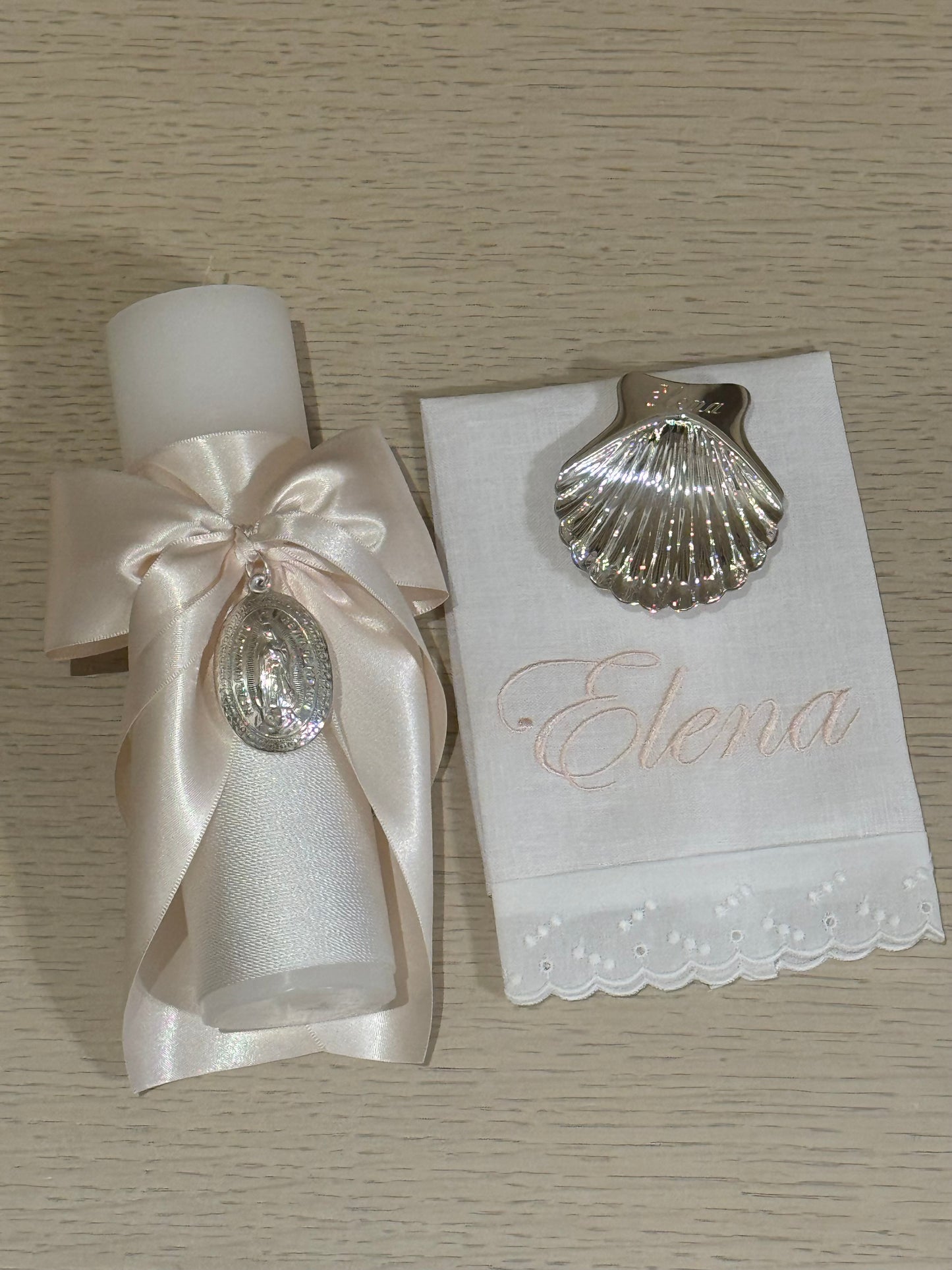 Kit de Bautizo con Medalla de la Virgen de Guadalupe - Personalizado