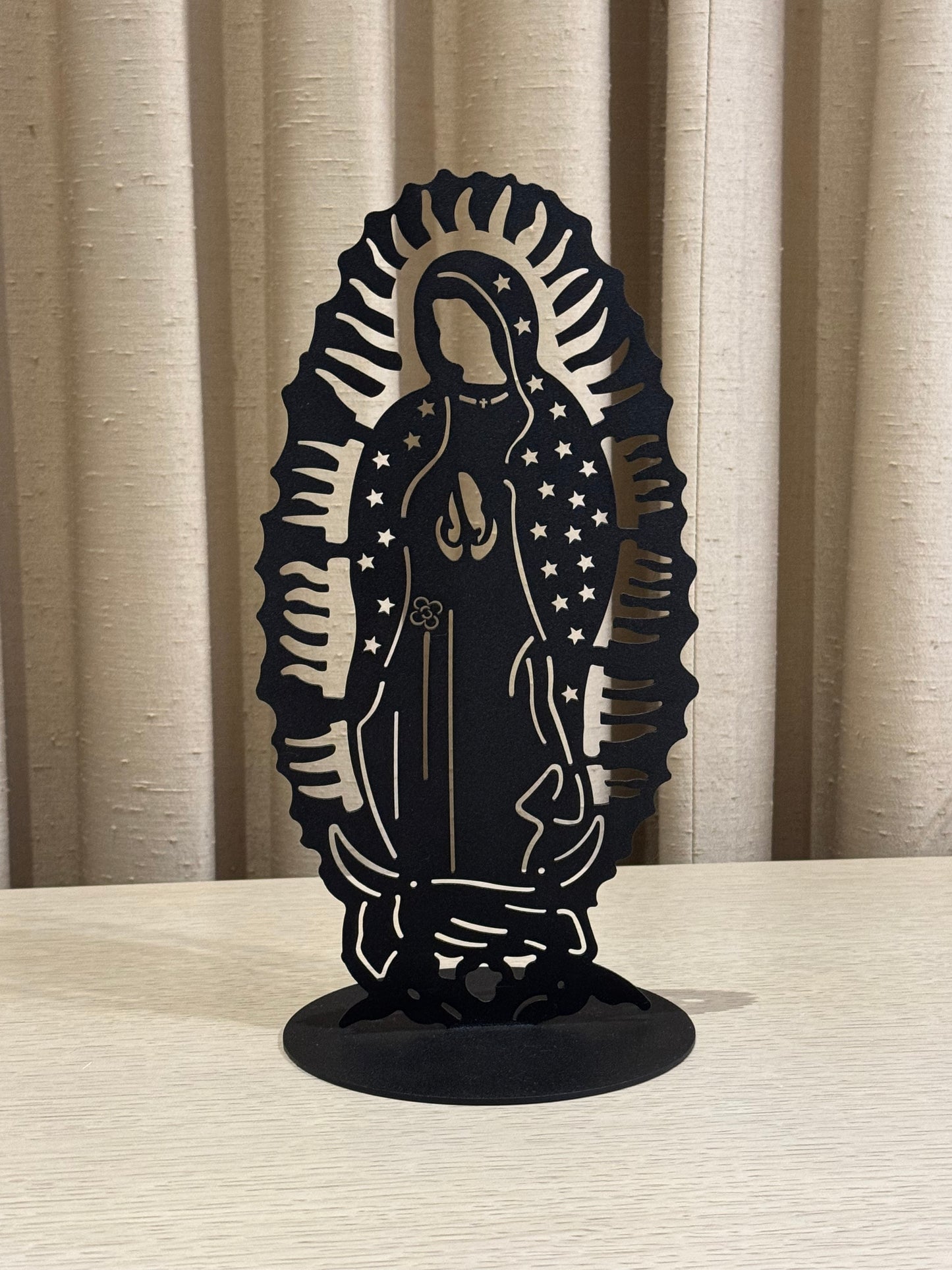 Virgen de Guadalupe en Acero 30 cm