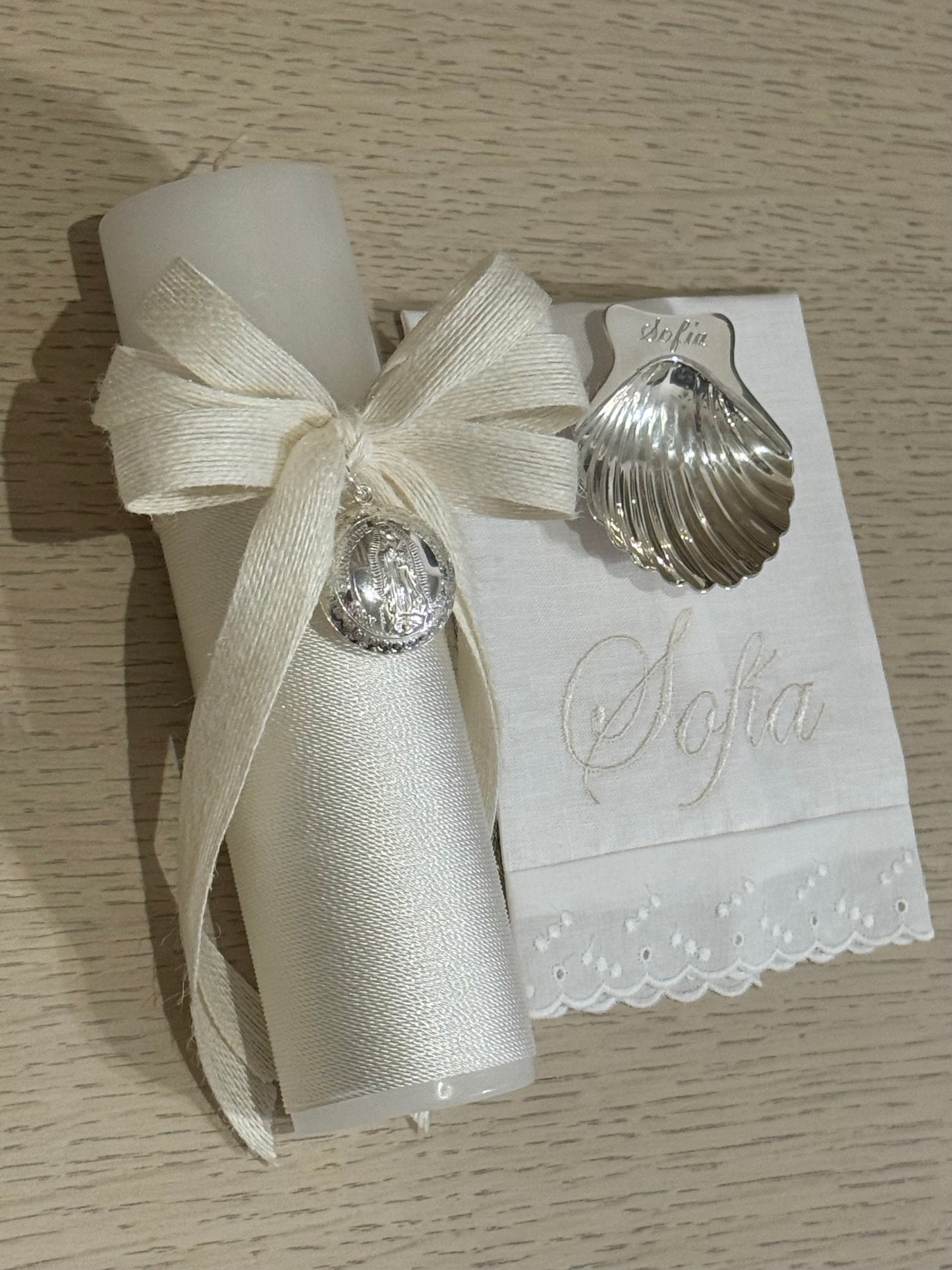 Set de Bautizo con Medalla de la Virgen de Guadalupe - Personalizado