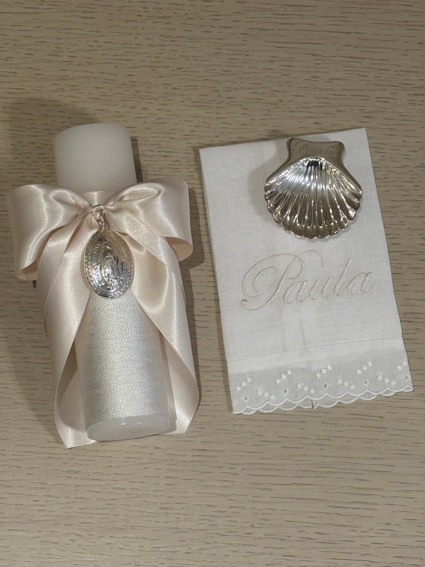 Set de Bautizo con Medalla de la Virgen de Guadalupe - Personalizado