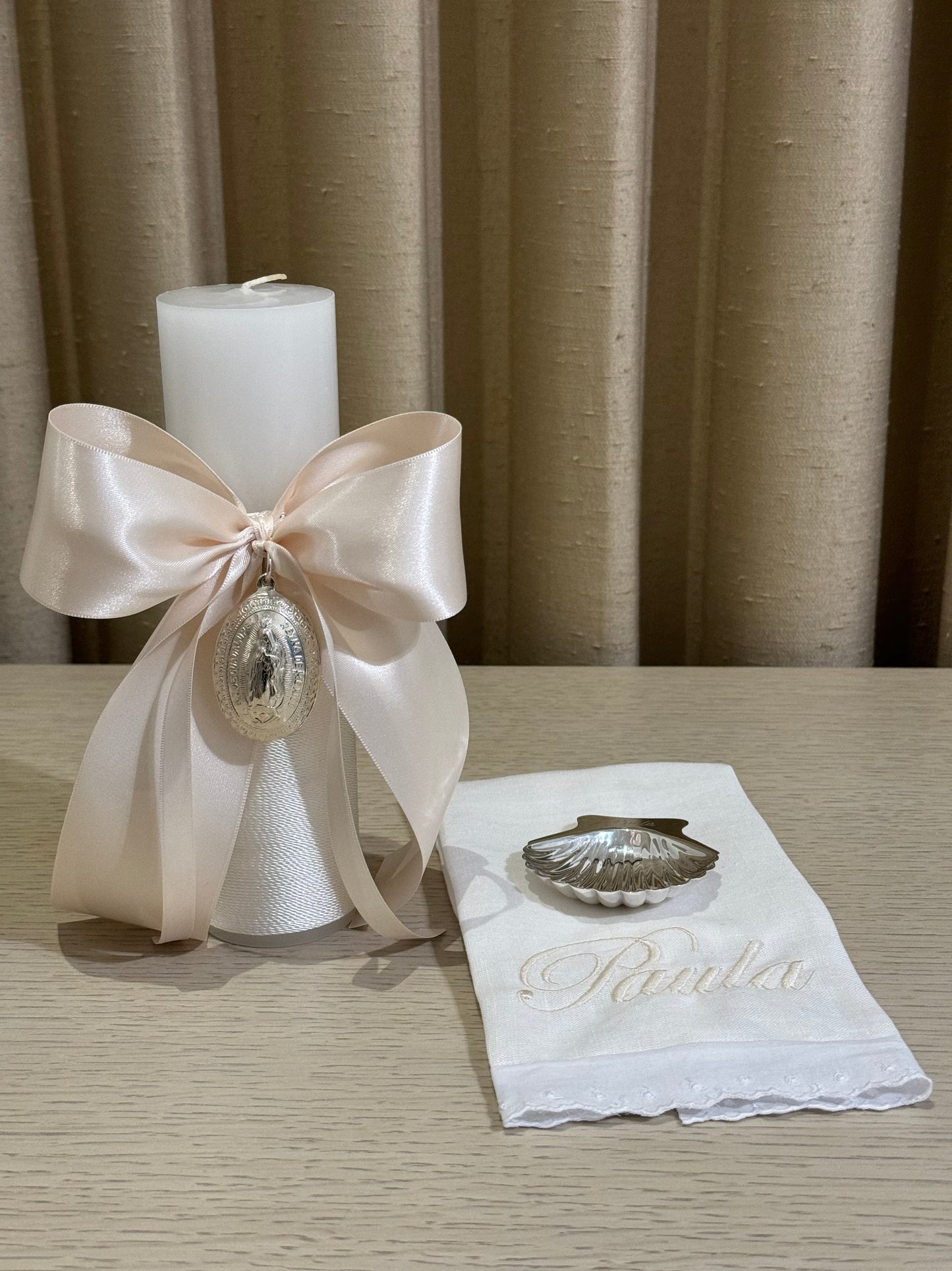 Set de Bautizo con Medalla de la Virgen de Guadalupe - Personalizado