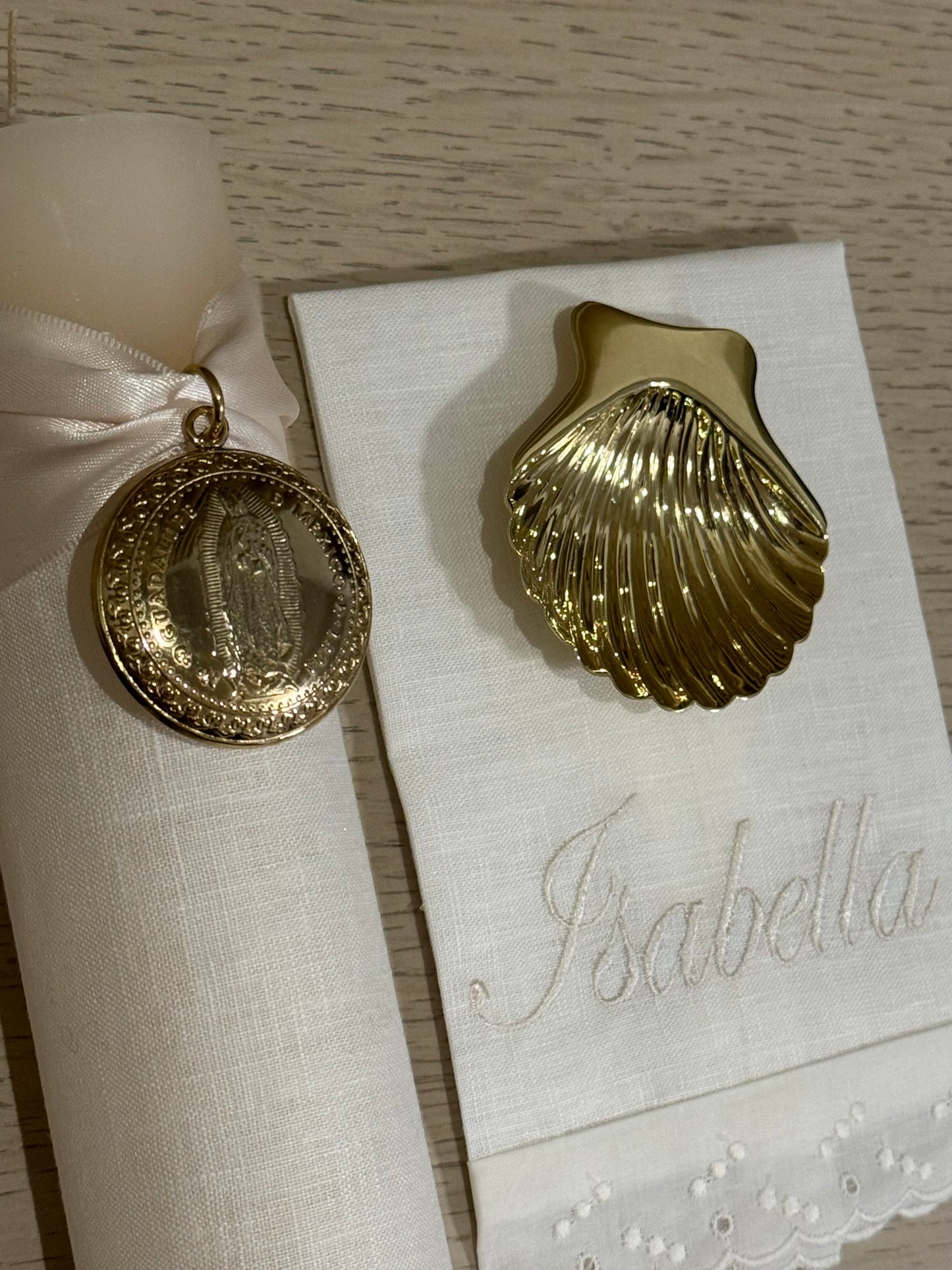 Set de Bautizo con Medalla de la Virgen de Guadalupe - Personalizado