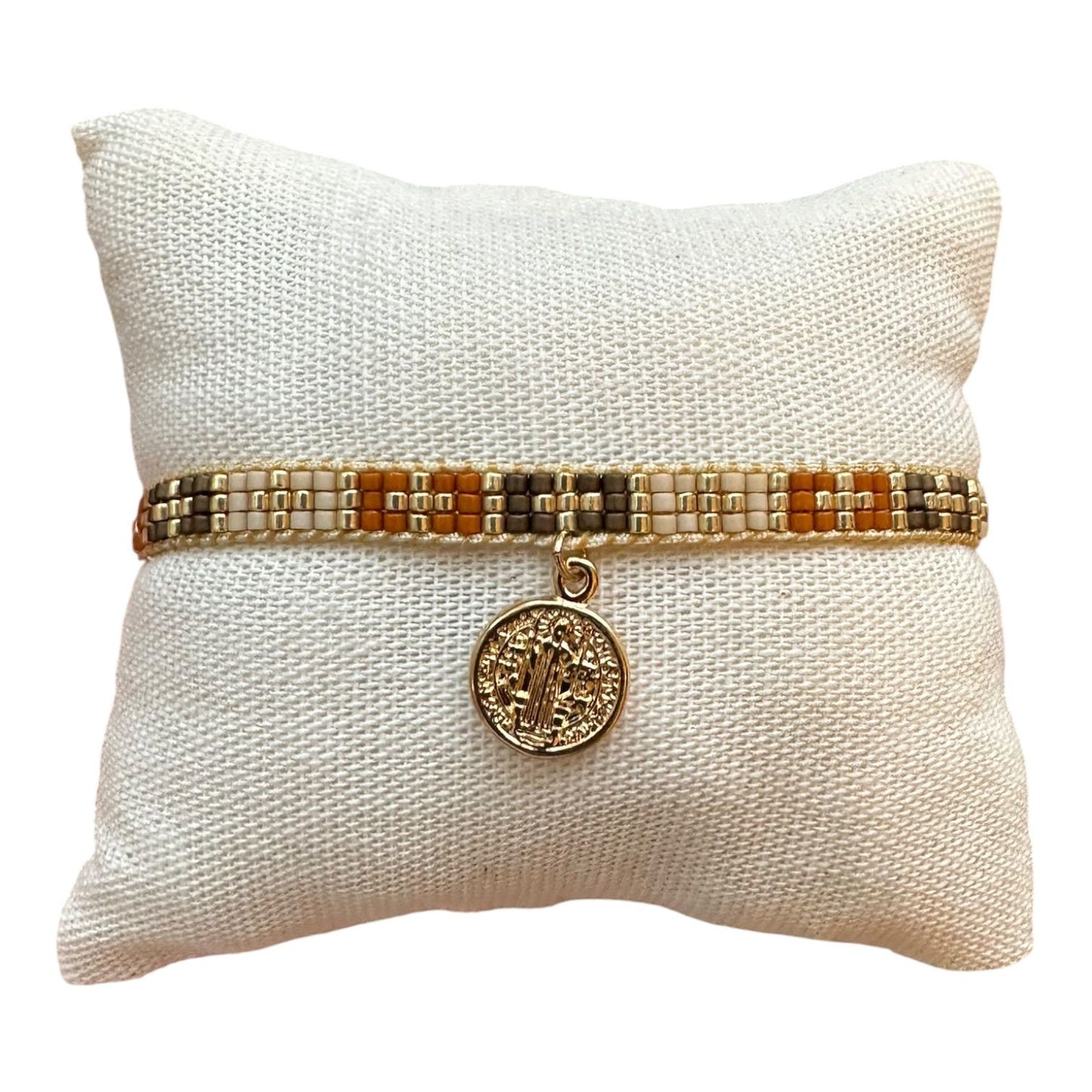 Pulsera brazalete de San Benito / Paquete de 10 piezas