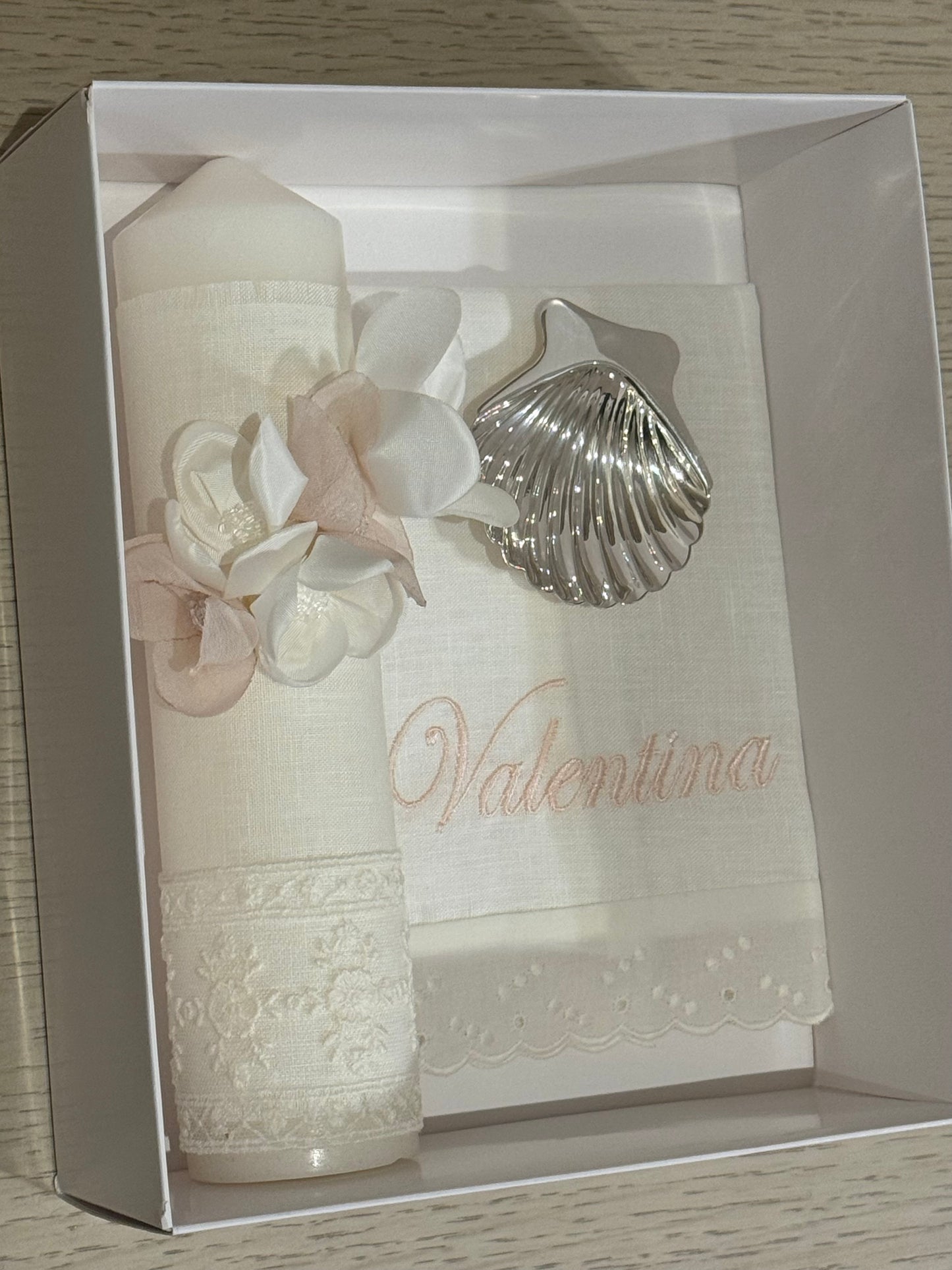 Set de Bautizo Flores - Personalizado