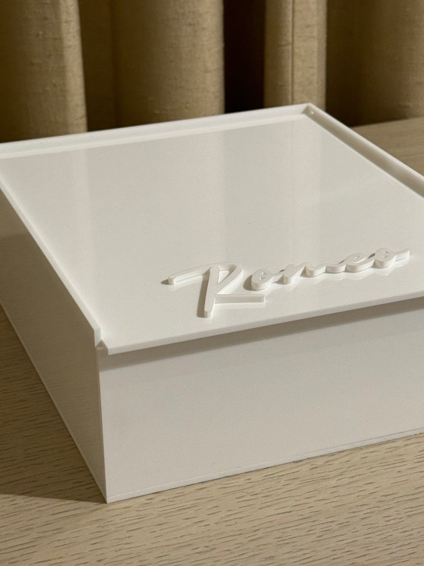 Caja para Set de Bautizo o Primera Comunión/ Blanca - Personalizada