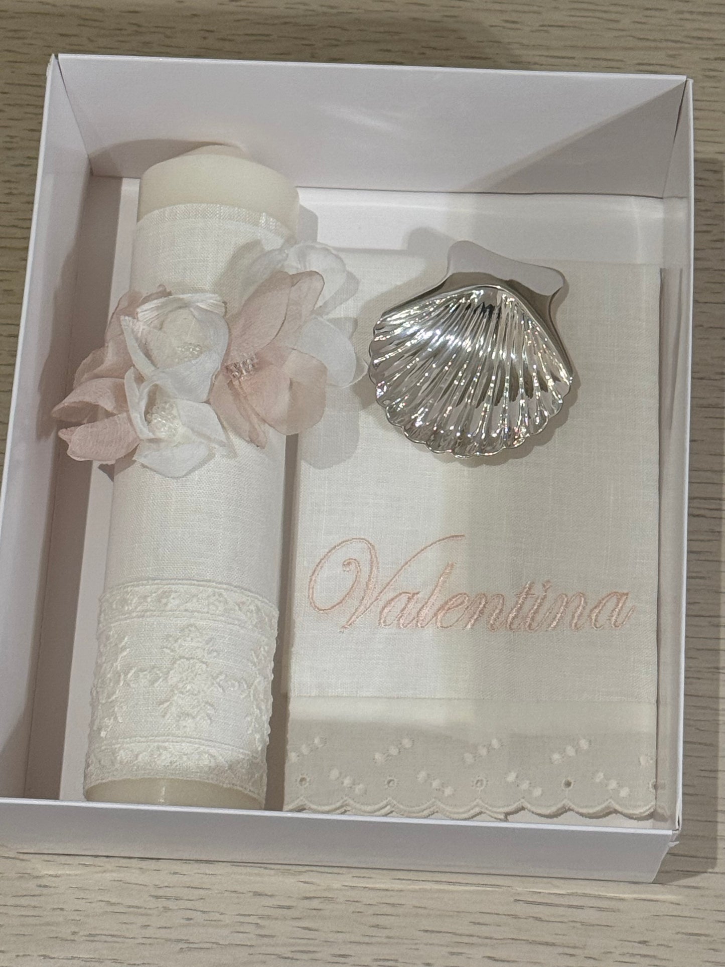 Set de Bautizo Flores - Personalizado