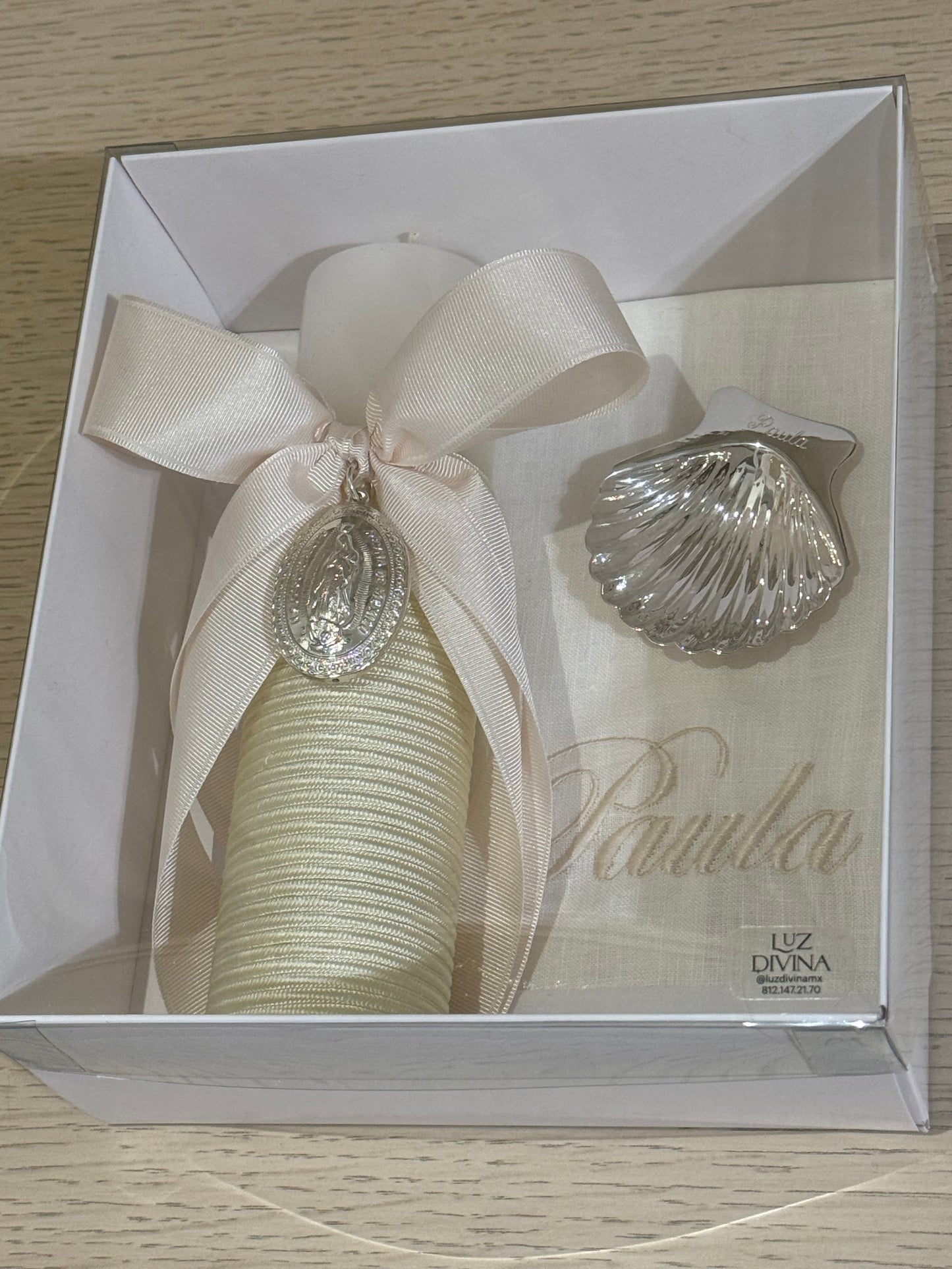 Set de Bautizo con Medalla de la Virgen de Guadalupe - Personalizado