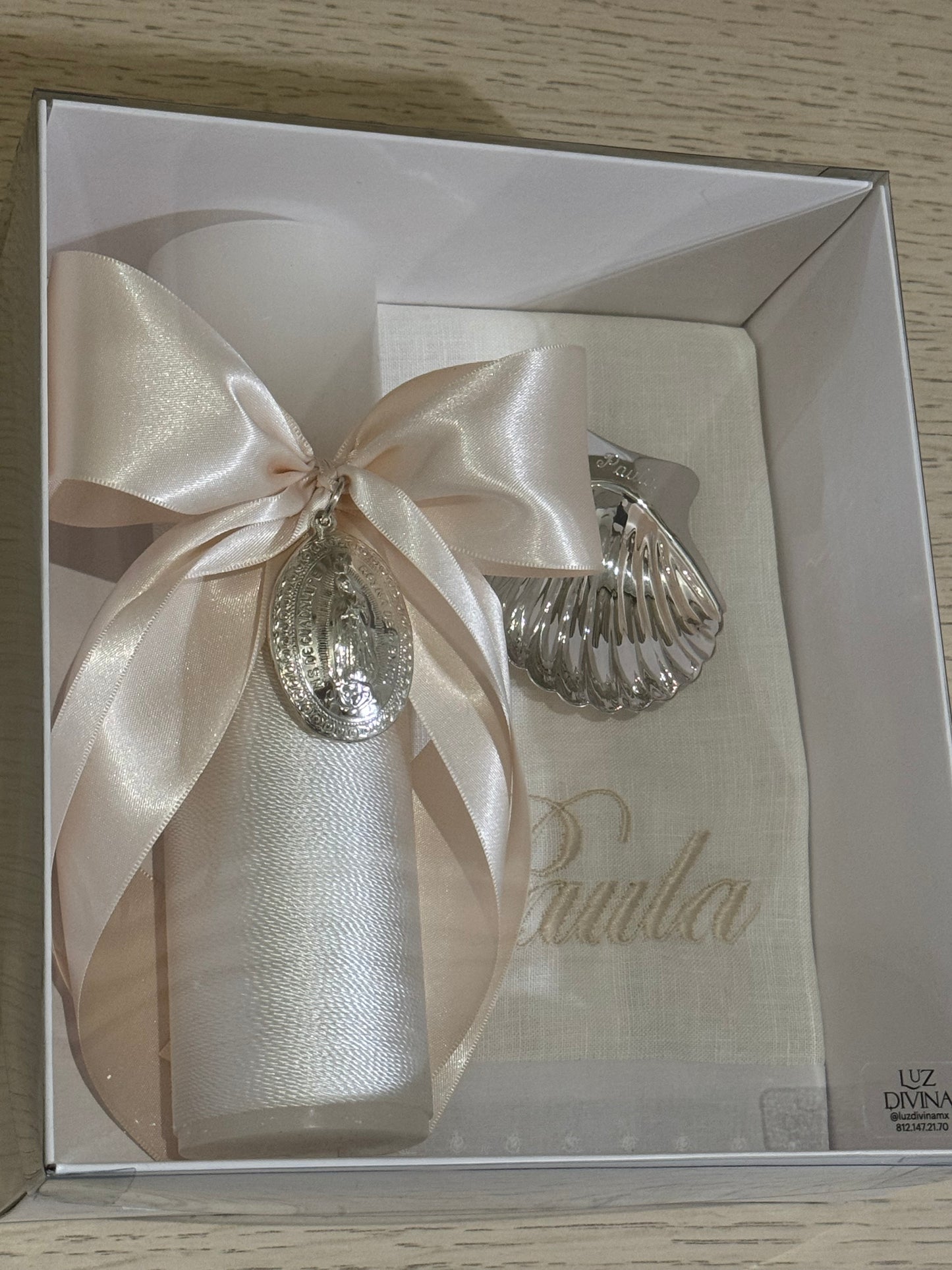 Set de Bautizo con Medalla de la Virgen de Guadalupe - Personalizado