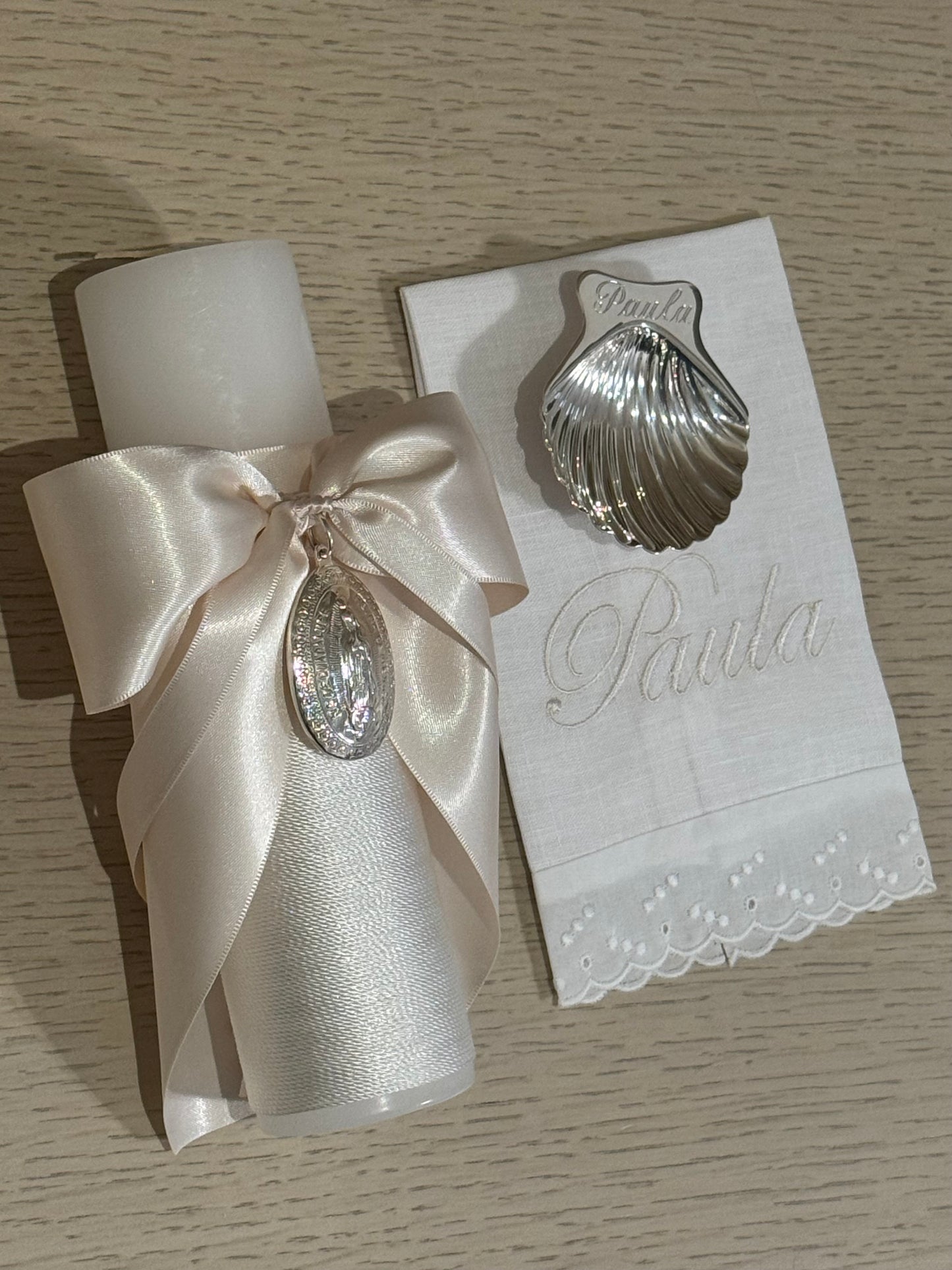 Set de Bautizo con Medalla de la Virgen de Guadalupe - Personalizado