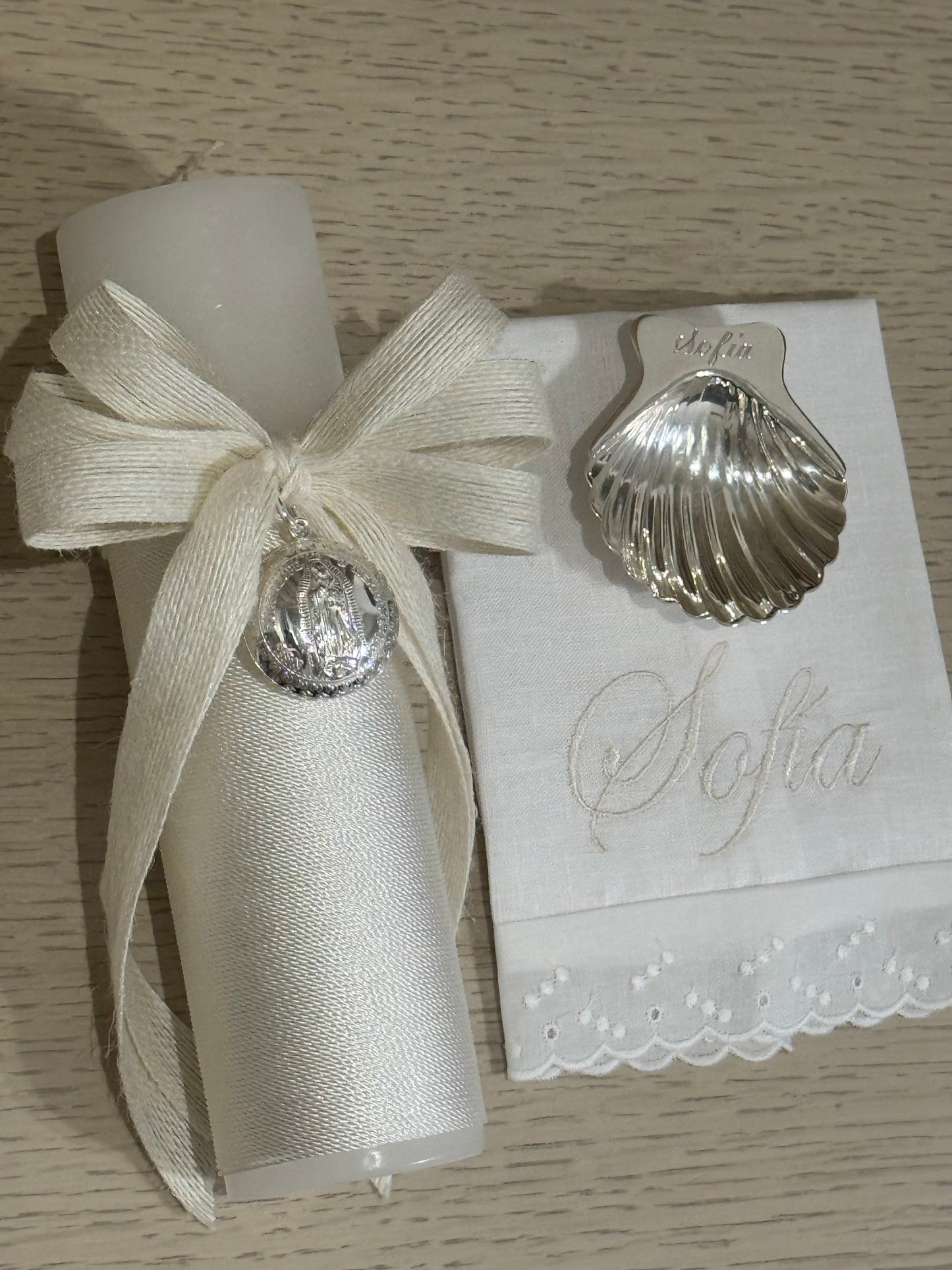 Set de Bautizo con Medalla de la Virgen de Guadalupe - Personalizado