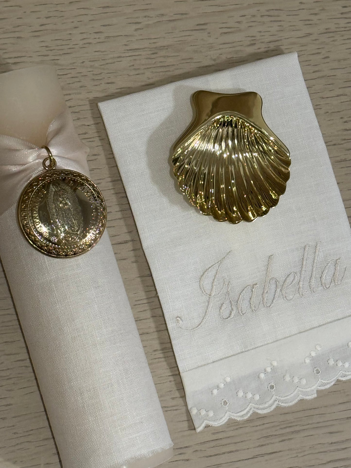 Set de Bautizo con Medalla de la Virgen de Guadalupe - Personalizado
