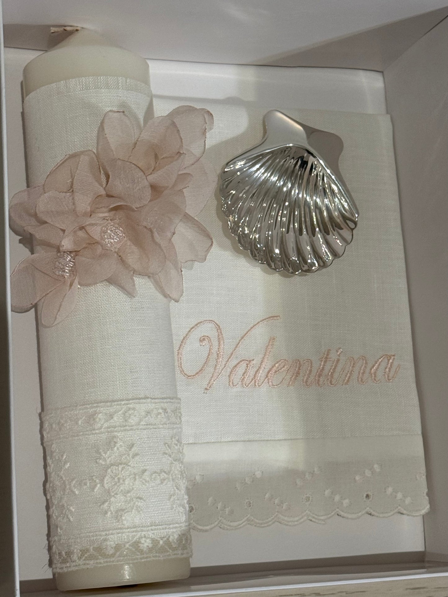 Set de Bautizo Flores - Personalizado