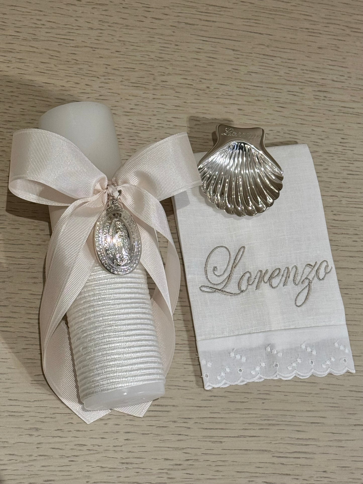 Set de Bautizo con Medalla de la Virgen de Guadalupe - Personalizado