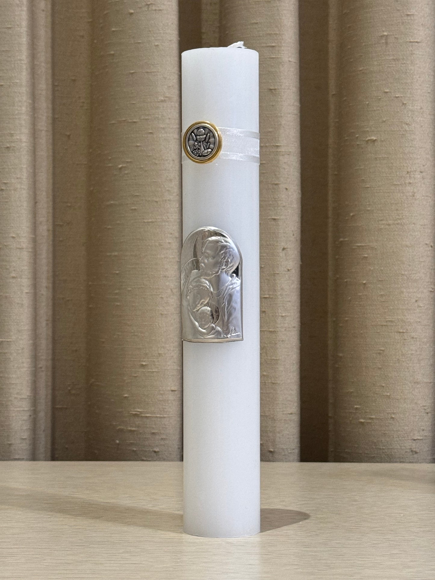 Vela Sagrada Familia para Primera Comunión 4 x 25 cm