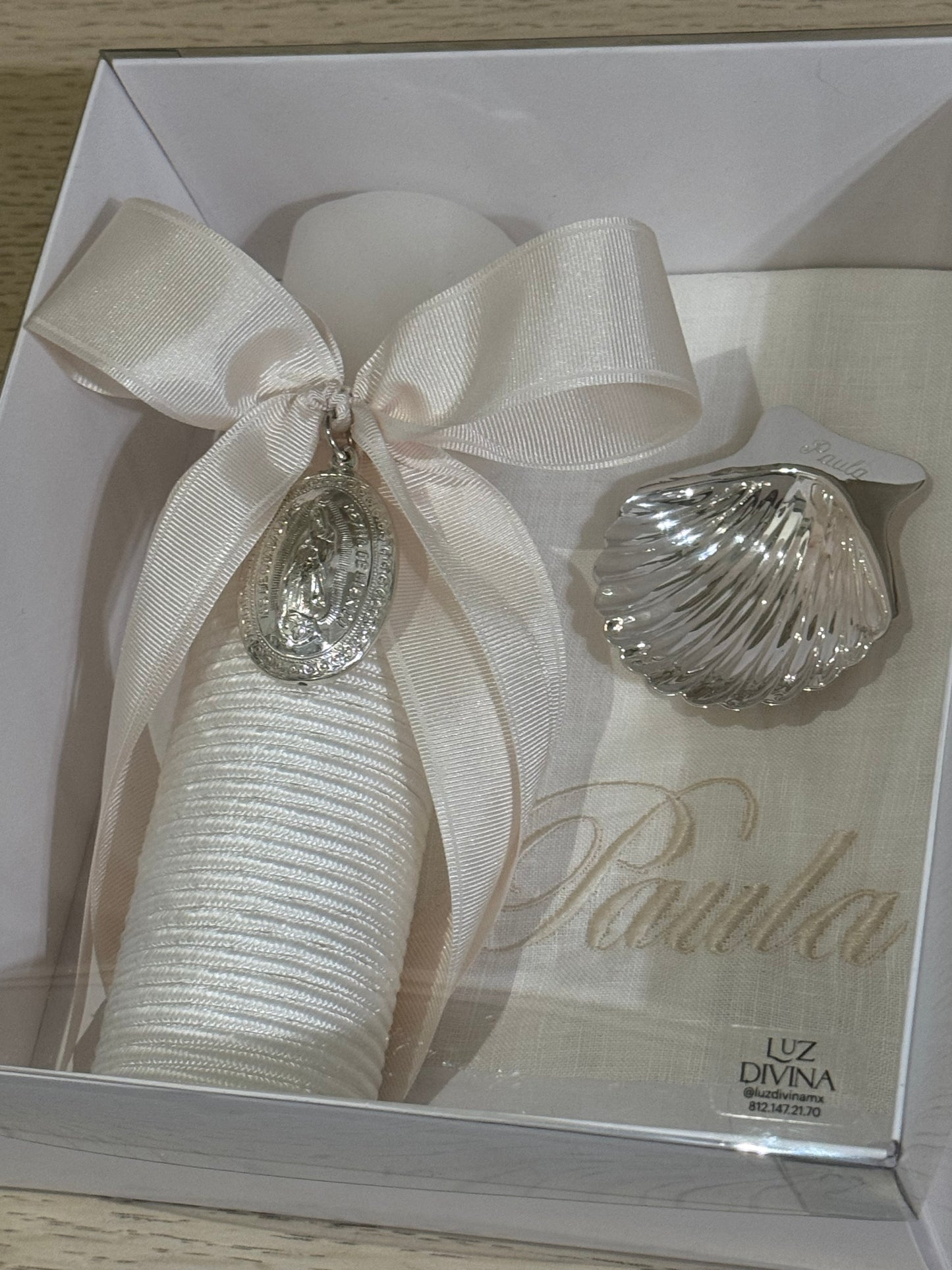 Set de Bautizo con Medalla de la Virgen de Guadalupe - Personalizado