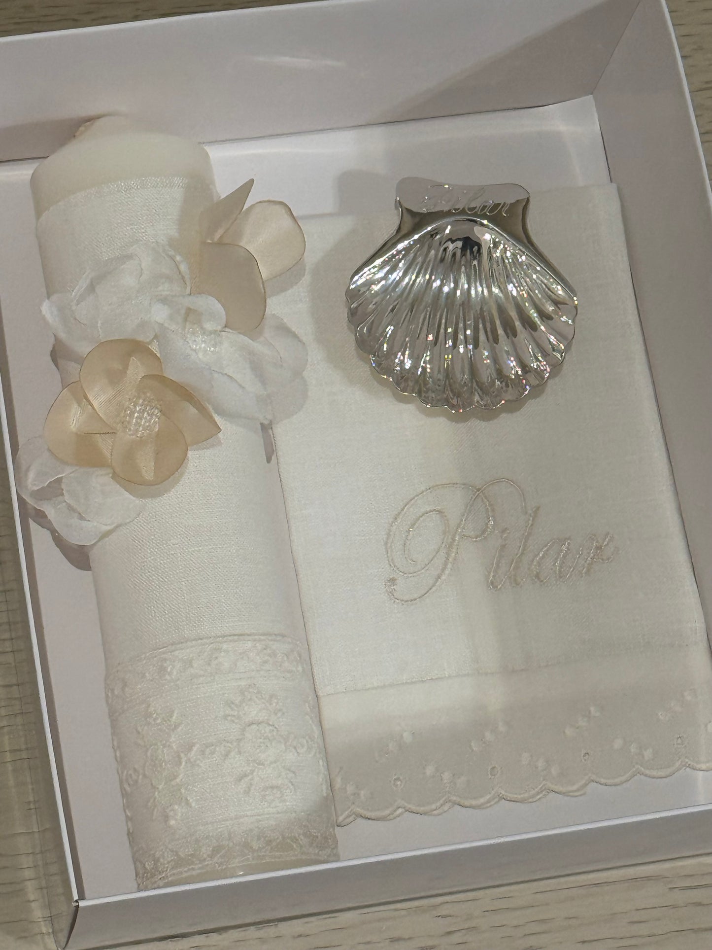 Set de Bautizo Flores - Personalizado