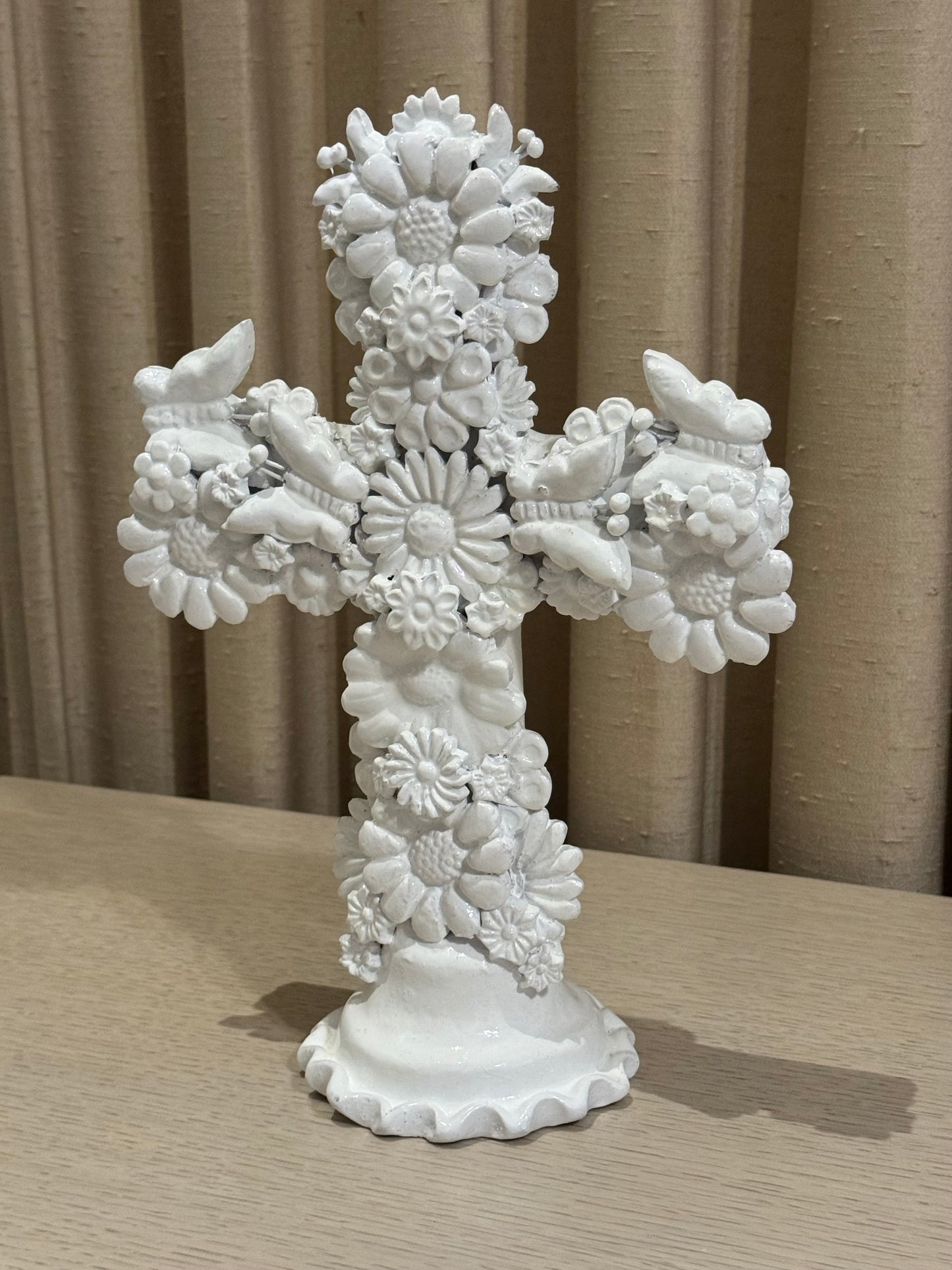 Cruz de Barro Vidriado 30 cm