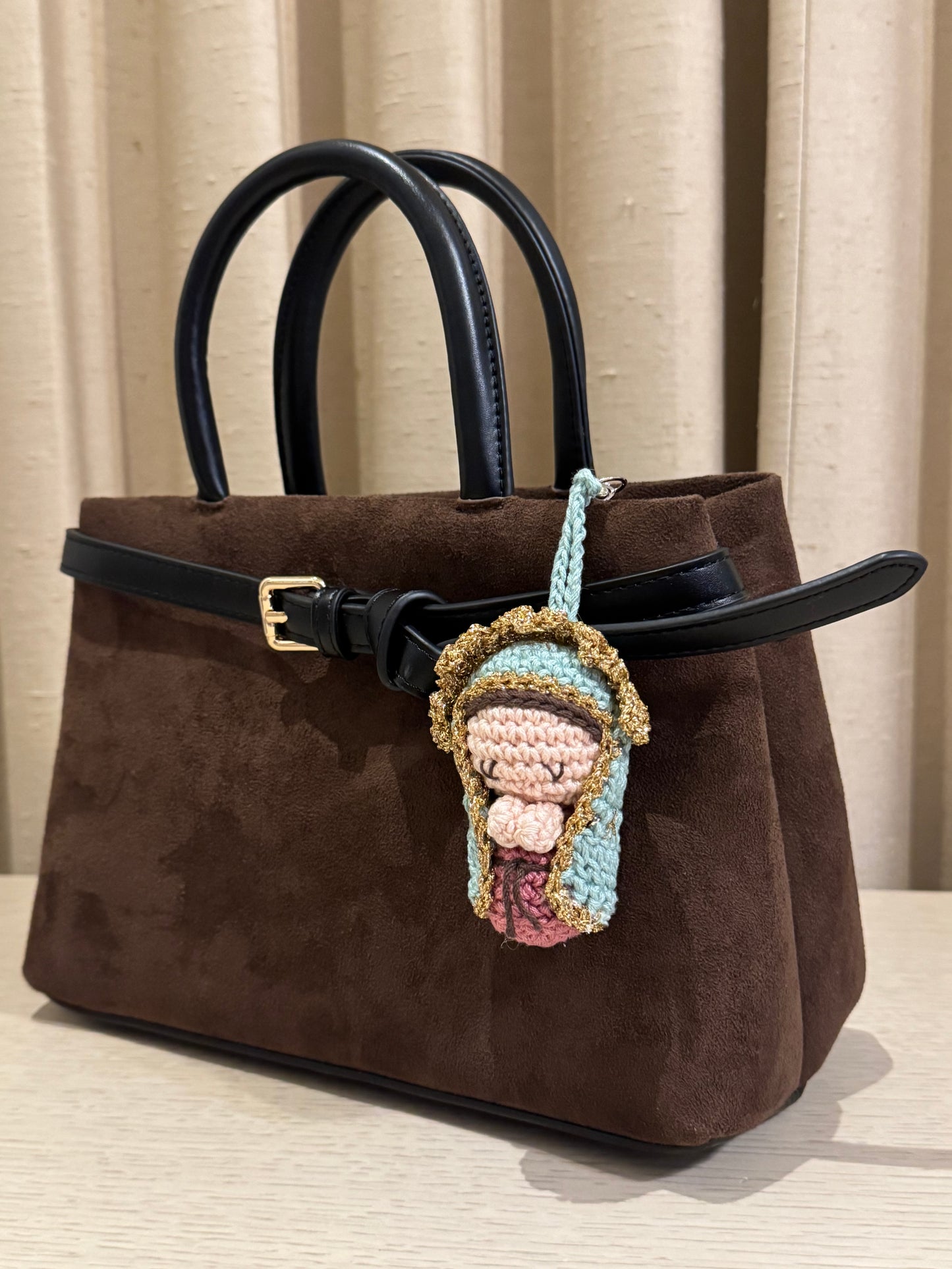 Llavero Virgen de Guadalupe Crochet / Paquete de 10 piezas