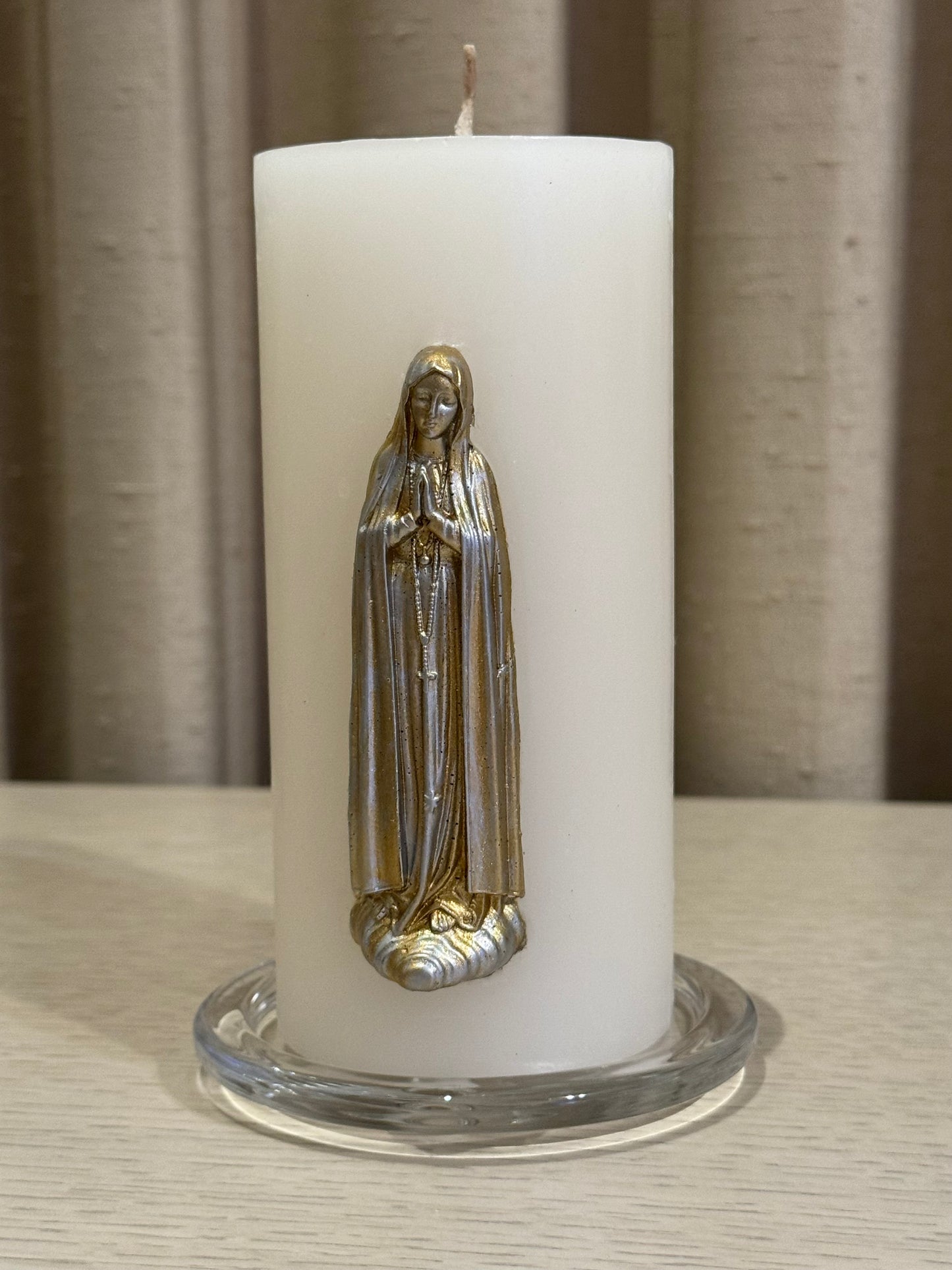 Cirio de Virgen de Fátima Chico 7 x 15 cm