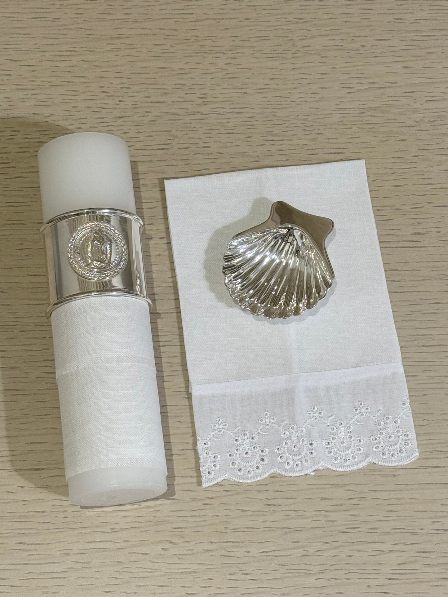 Kit de Bautizo con Anillo de la Virgen de Guadalupe