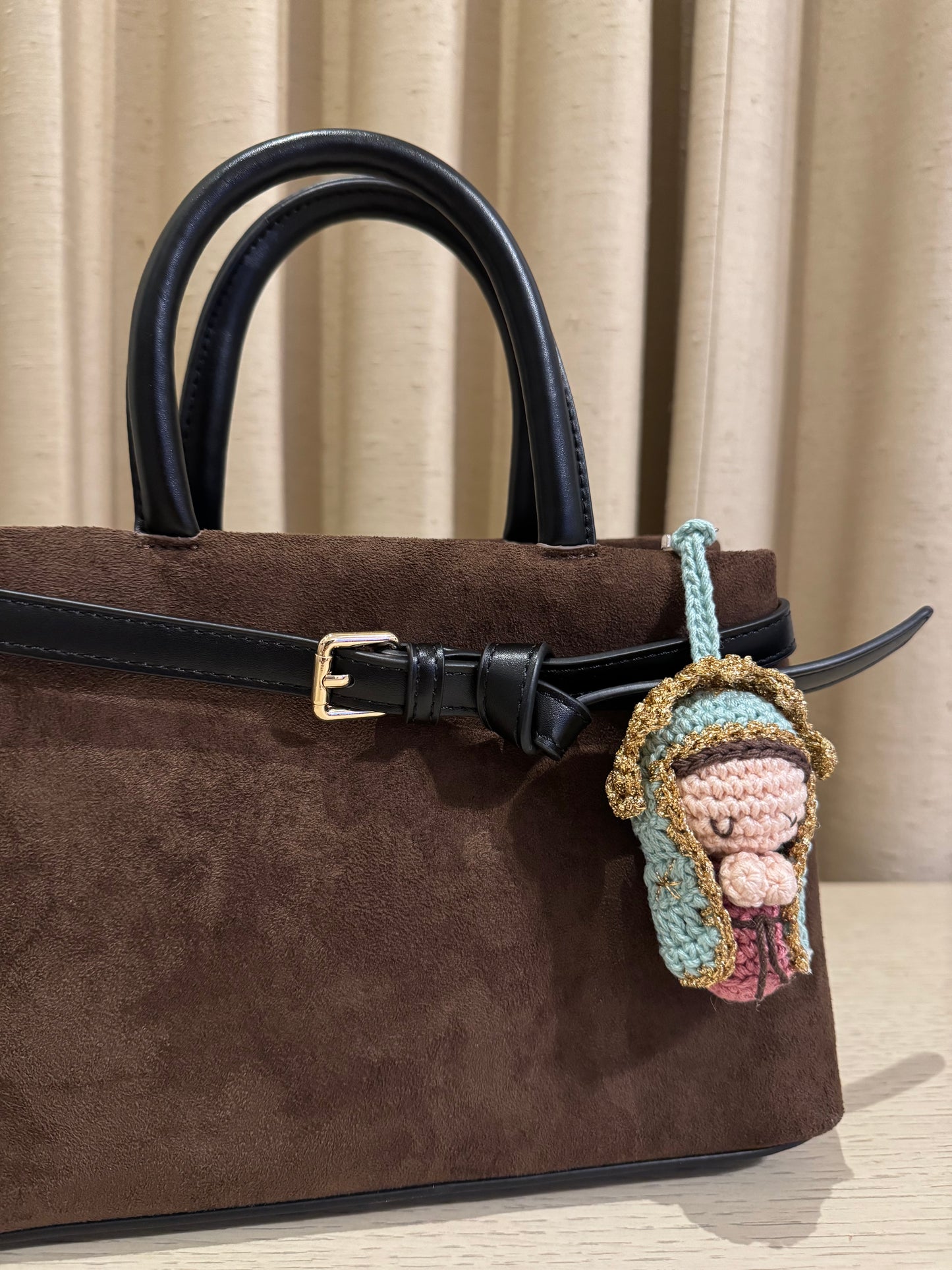 Llavero Virgen de Guadalupe Crochet / Paquete de 10 piezas
