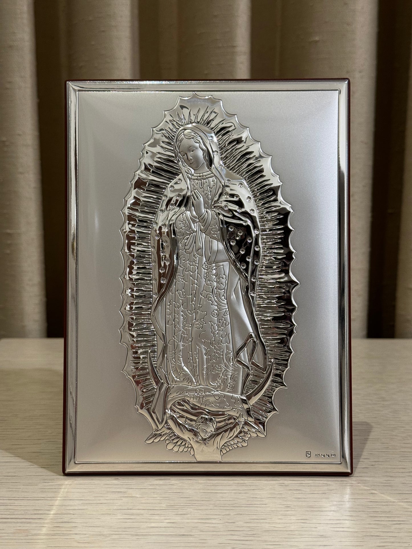 Cuadro Virgen de Guadalupe Plata .925