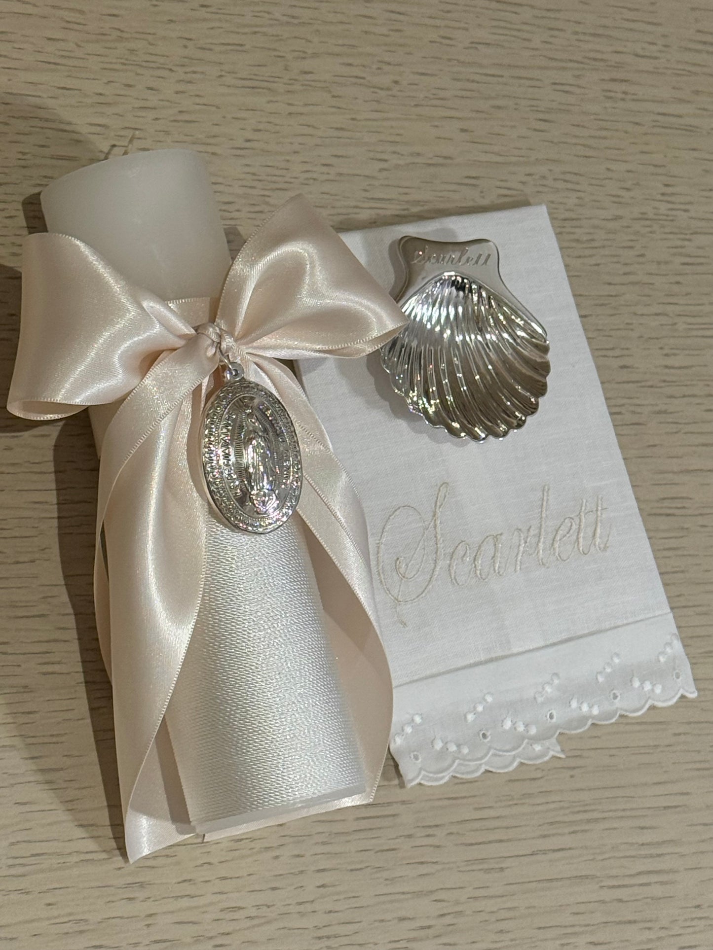 Kit de Bautizo con Medalla de la Virgen de Guadalupe - Personalizado