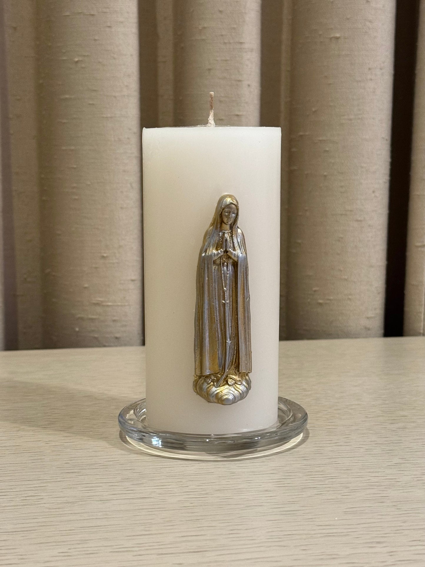 Cirio de Virgen de Fátima Chico 7 x 15 cm