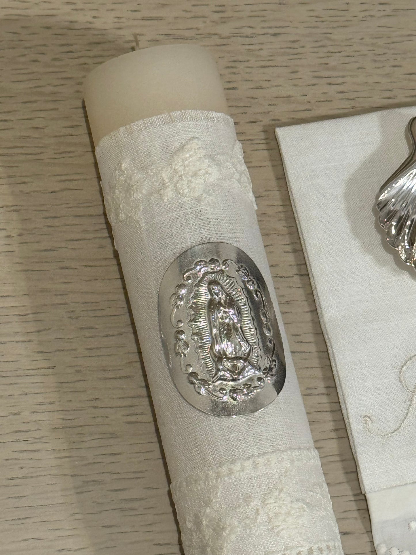 Set de Bautizo con Medalla de la Virgen de Guadalupe - Personalizado