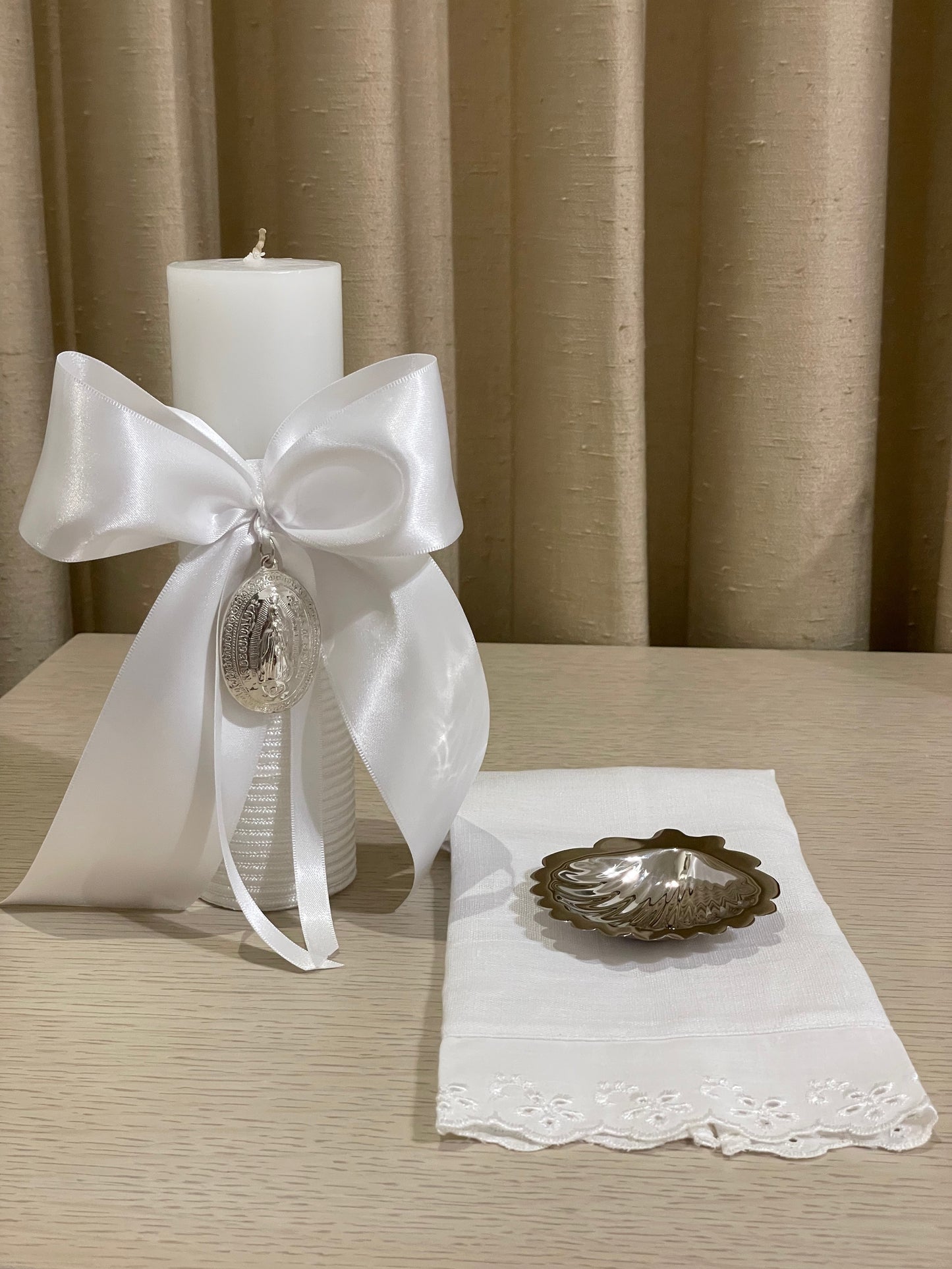 Kit de Bautizo con Medalla de la Virgen de Guadalupe