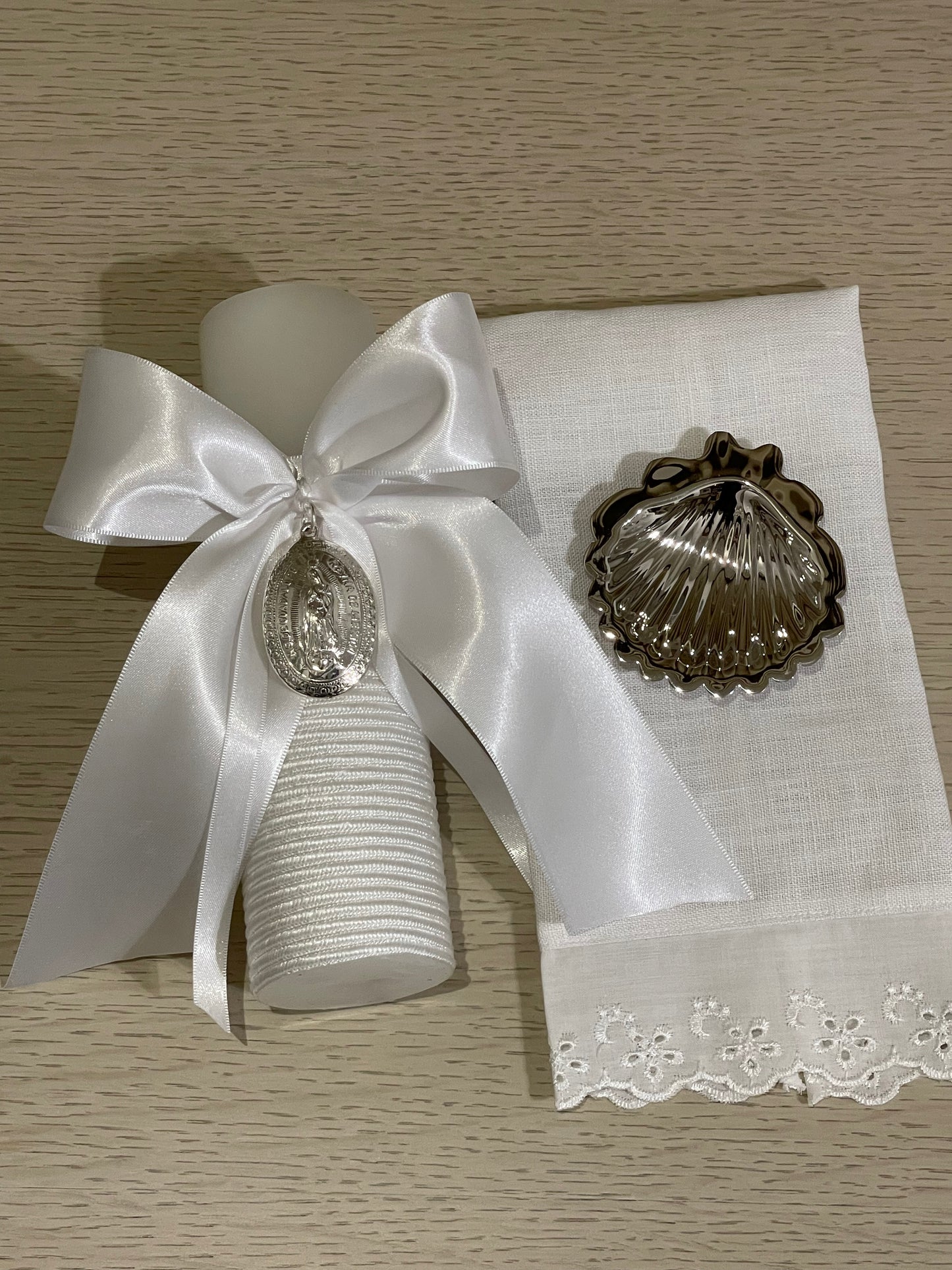 Kit de Bautizo con Medalla de la Virgen de Guadalupe