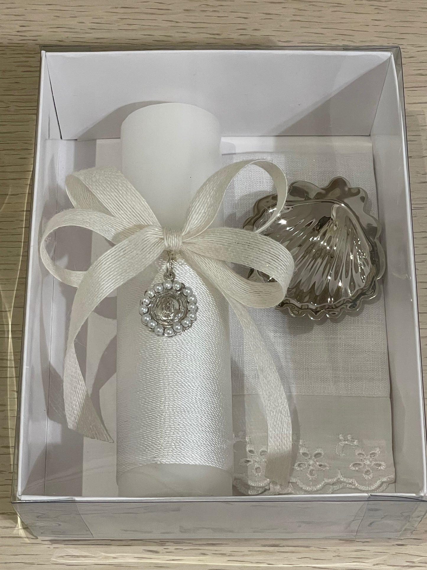 Kit de Bautizo con Medalla de la Virgen de Guadalupe