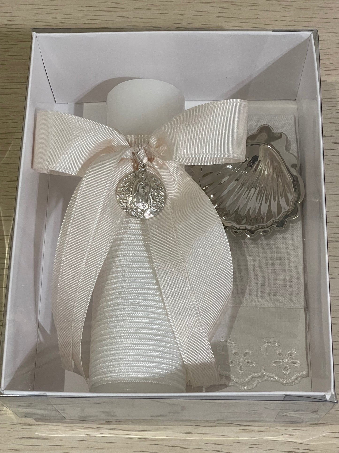 Kit de Bautizo con Medalla de la Virgen de Guadalupe