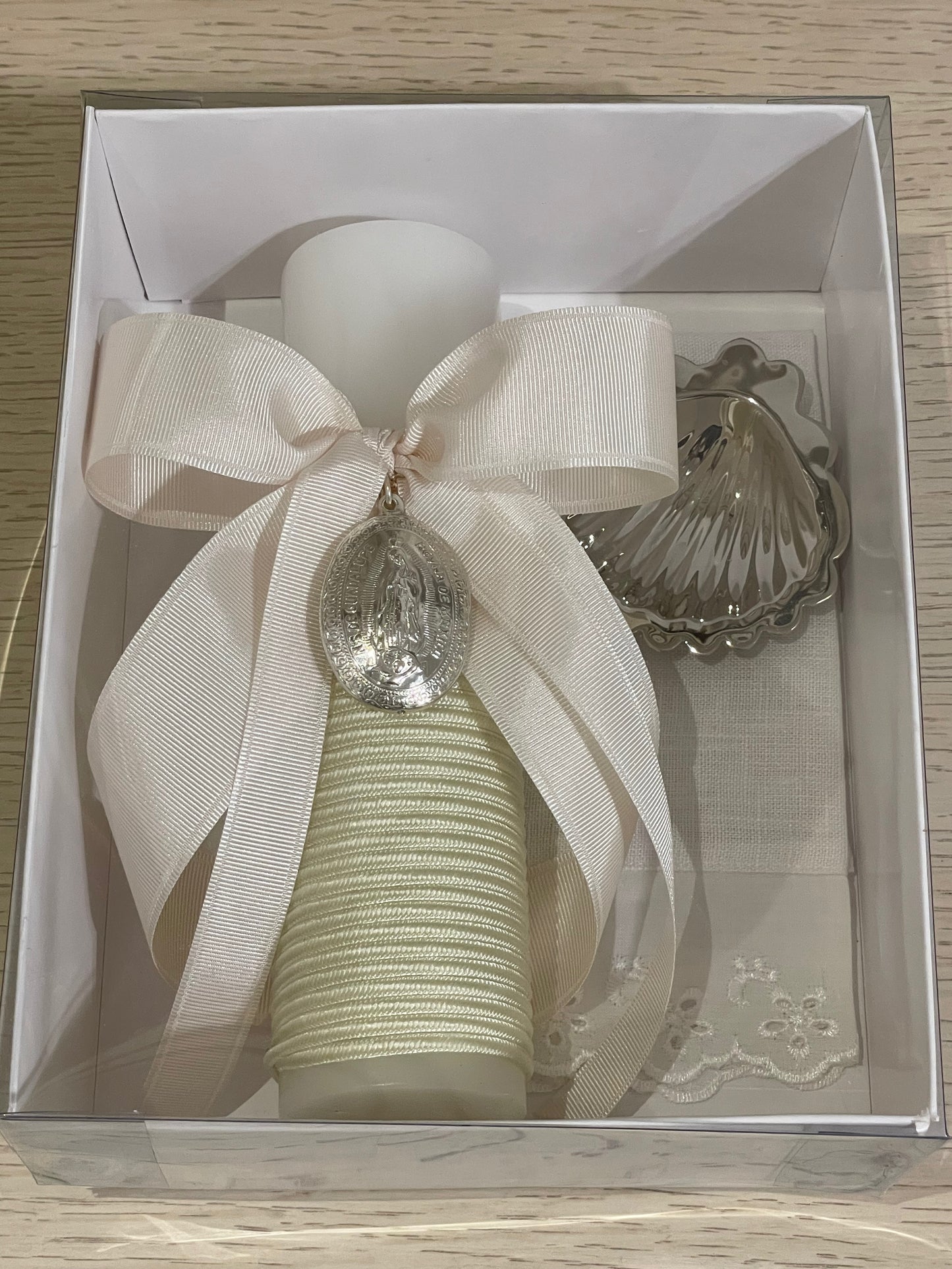 Kit de Bautizo con Medalla de la Virgen de Guadalupe