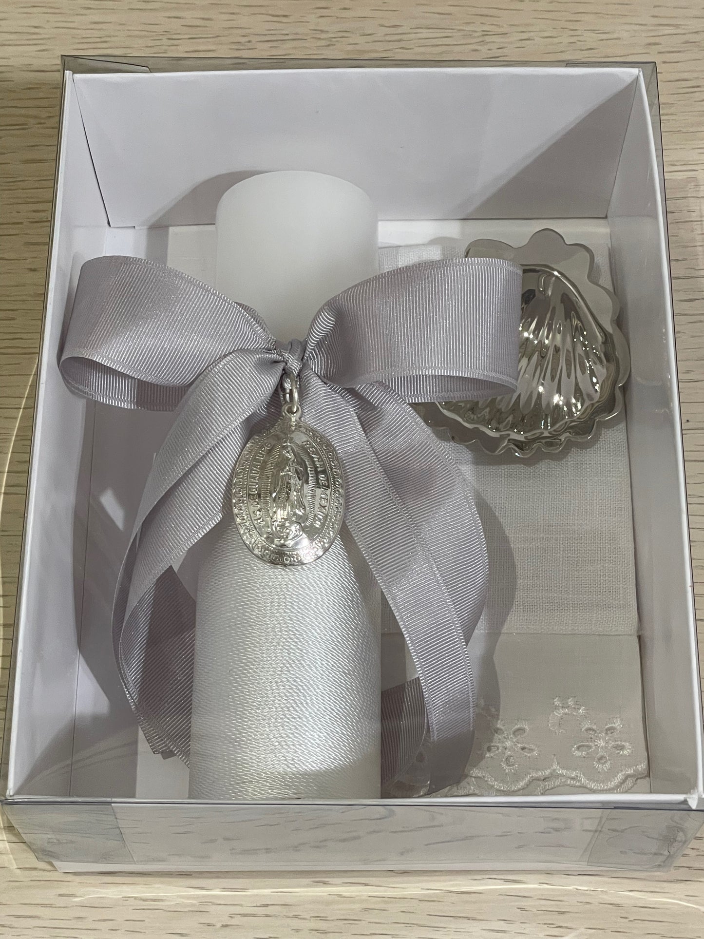 Kit de Bautizo con Medalla de la Virgen de Guadalupe