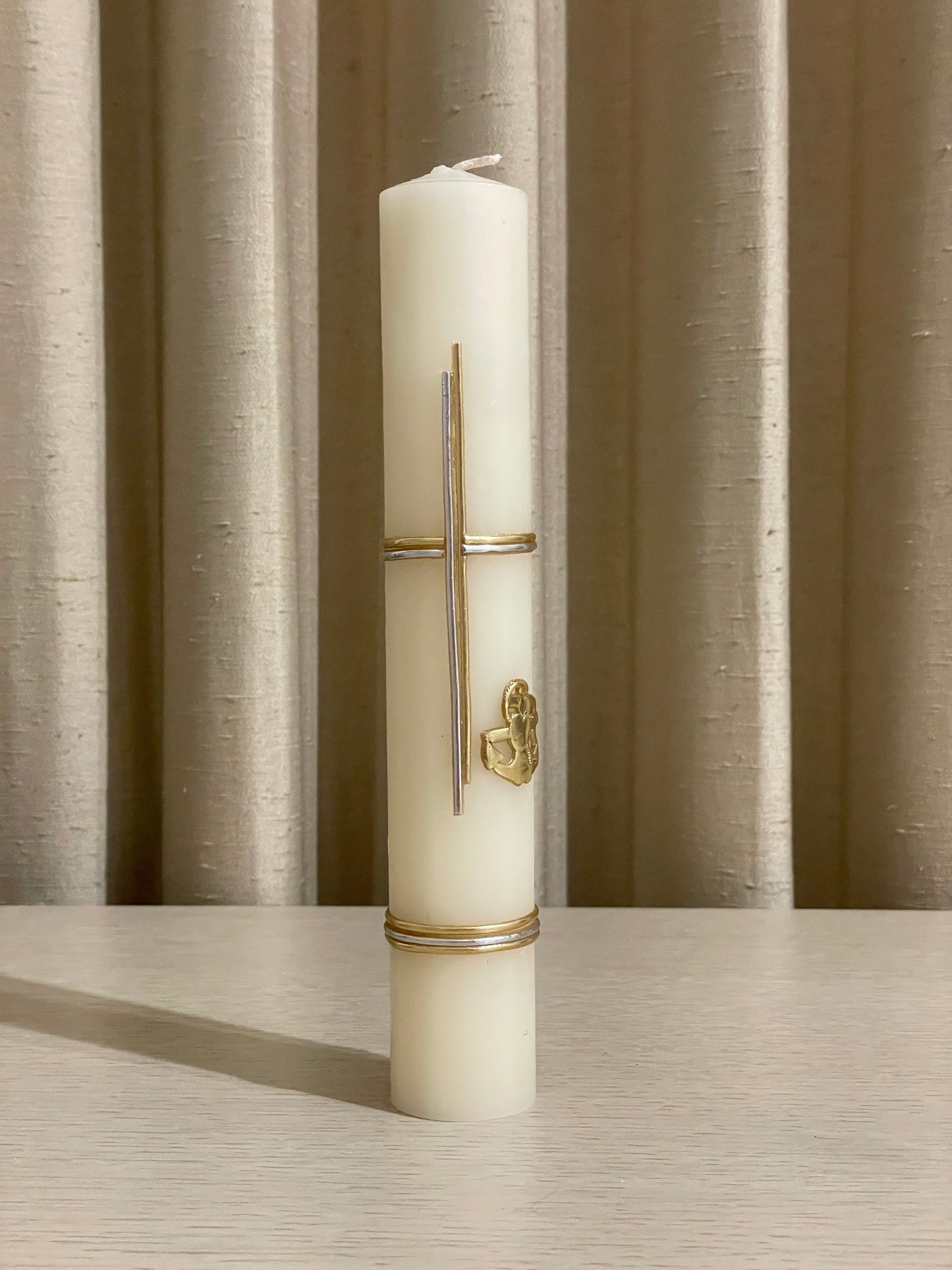 Vela Cruz para Bautizo o Confirmación 3.7 x 24.5 cm