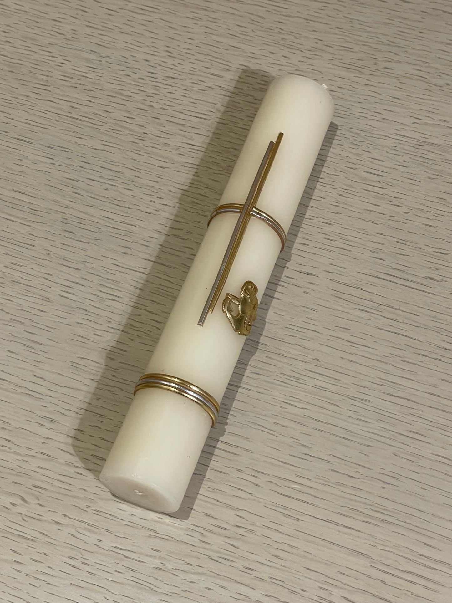 Vela Cruz para Bautizo o Confirmación 3.7 x 24.5 cm