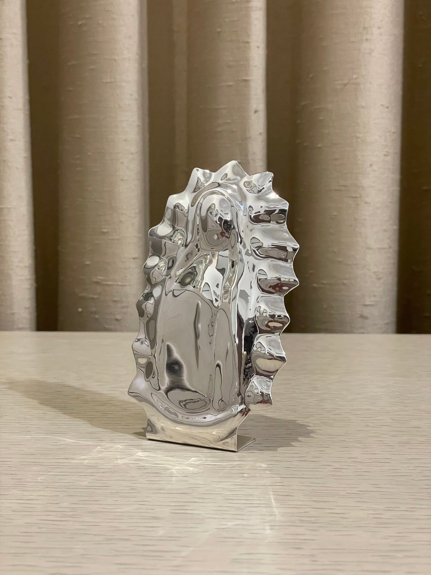 Virgen de Guadalupe Baño de Plata 12 cm