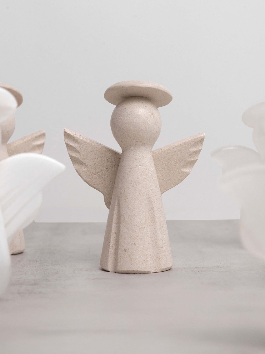 Angelito de Mármol 12 cm / Paquete de 10 piezas