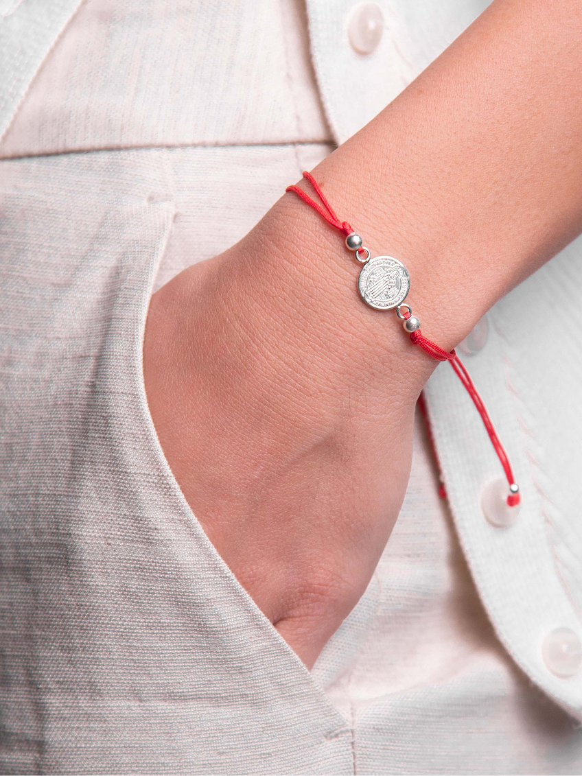 Pulsera Hilo San Benito de Plata