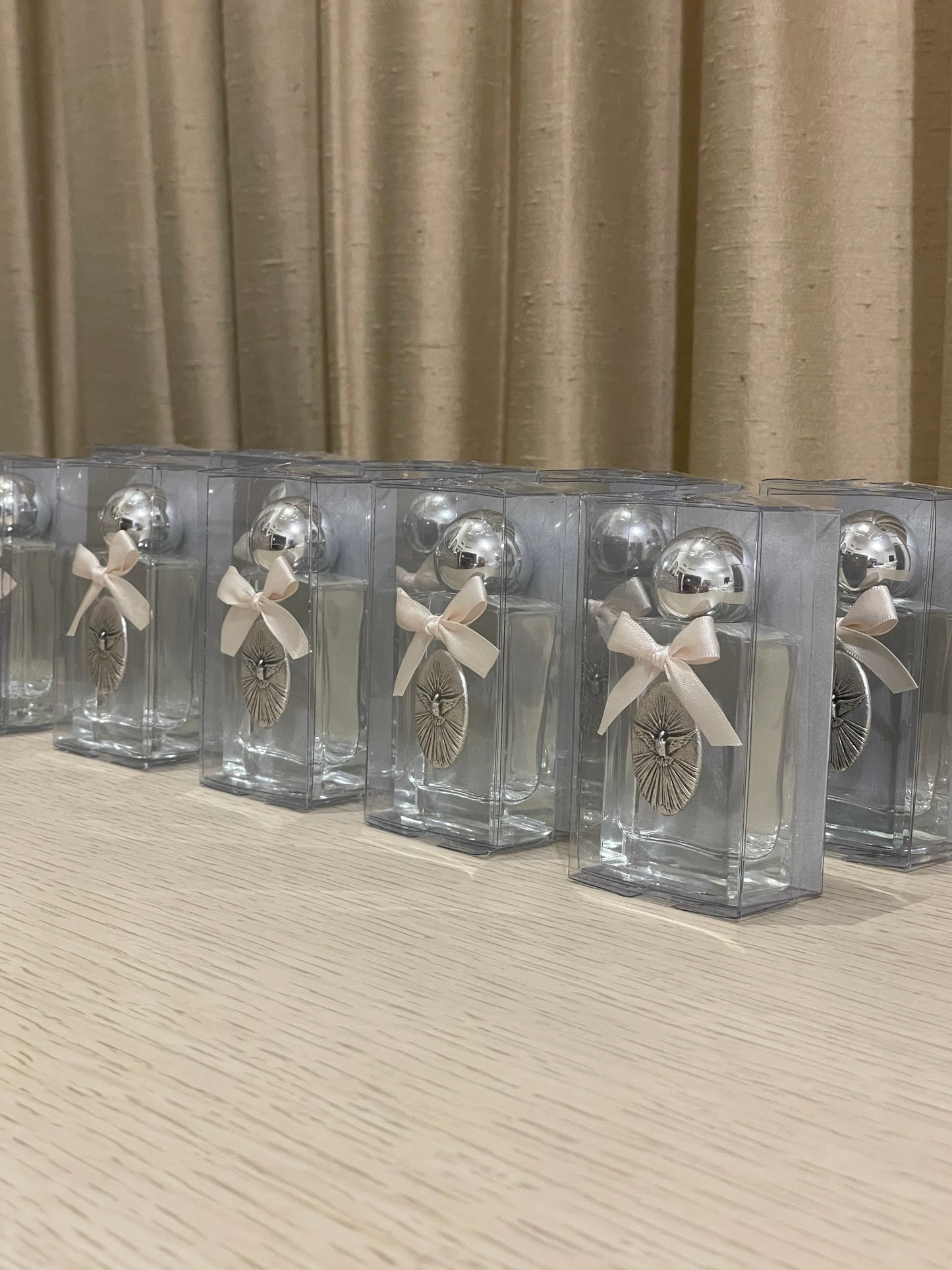 Botellita para Agua Bendita del Espíritu Santo - Rectangular / Paquete de 10 piezas