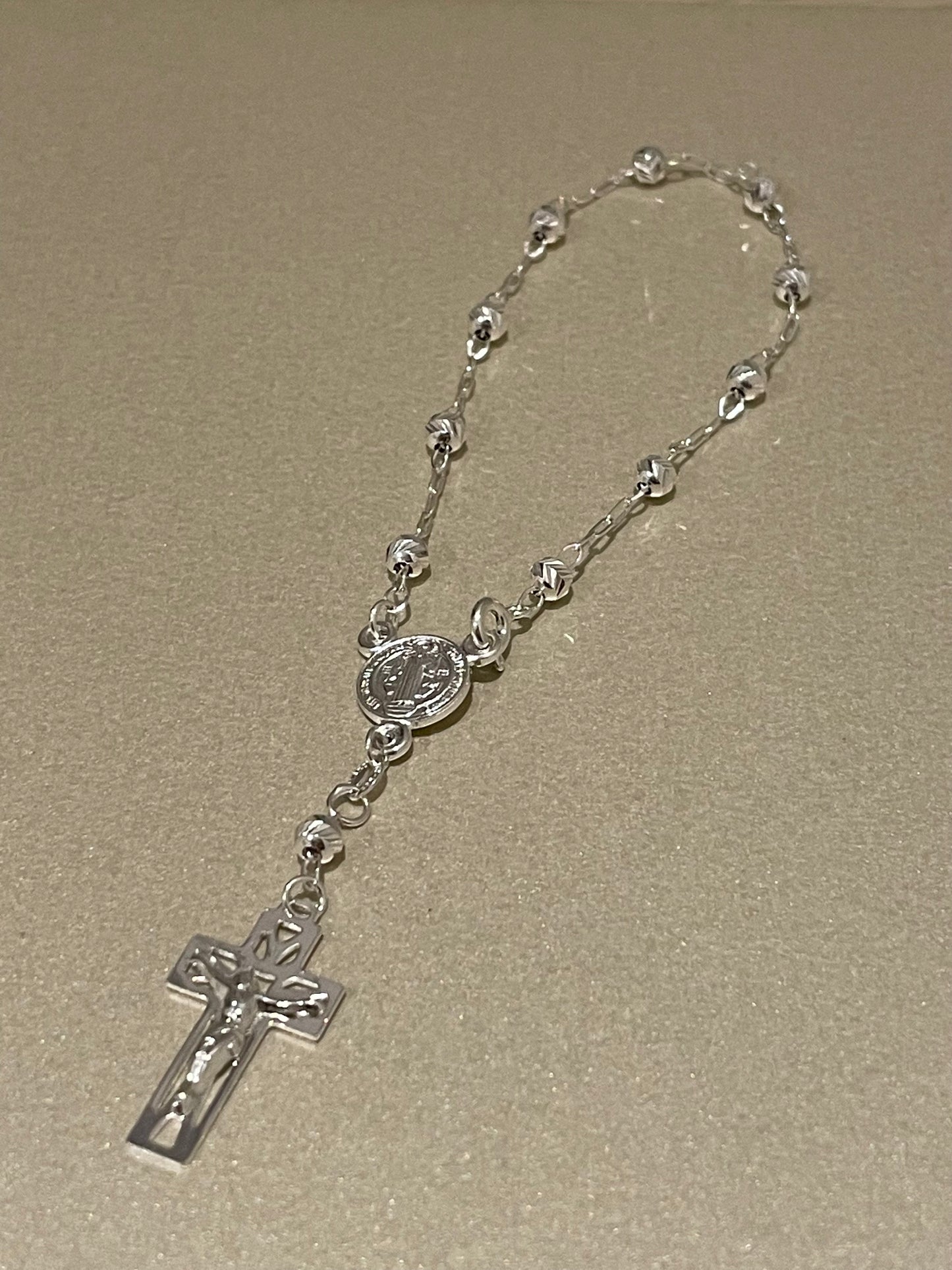 Pulsera Decenario San Benito de Plata