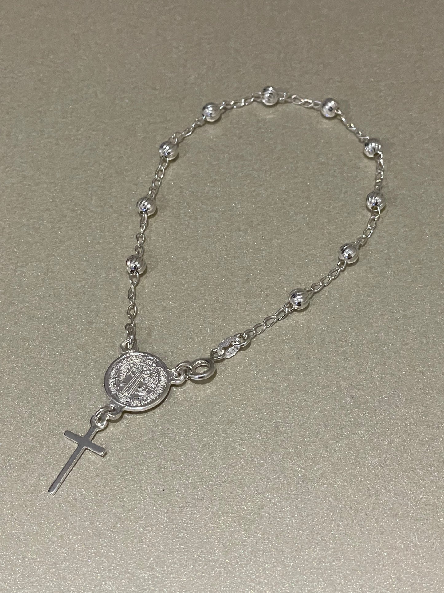 Pulsera Decenario San Benito de Plata