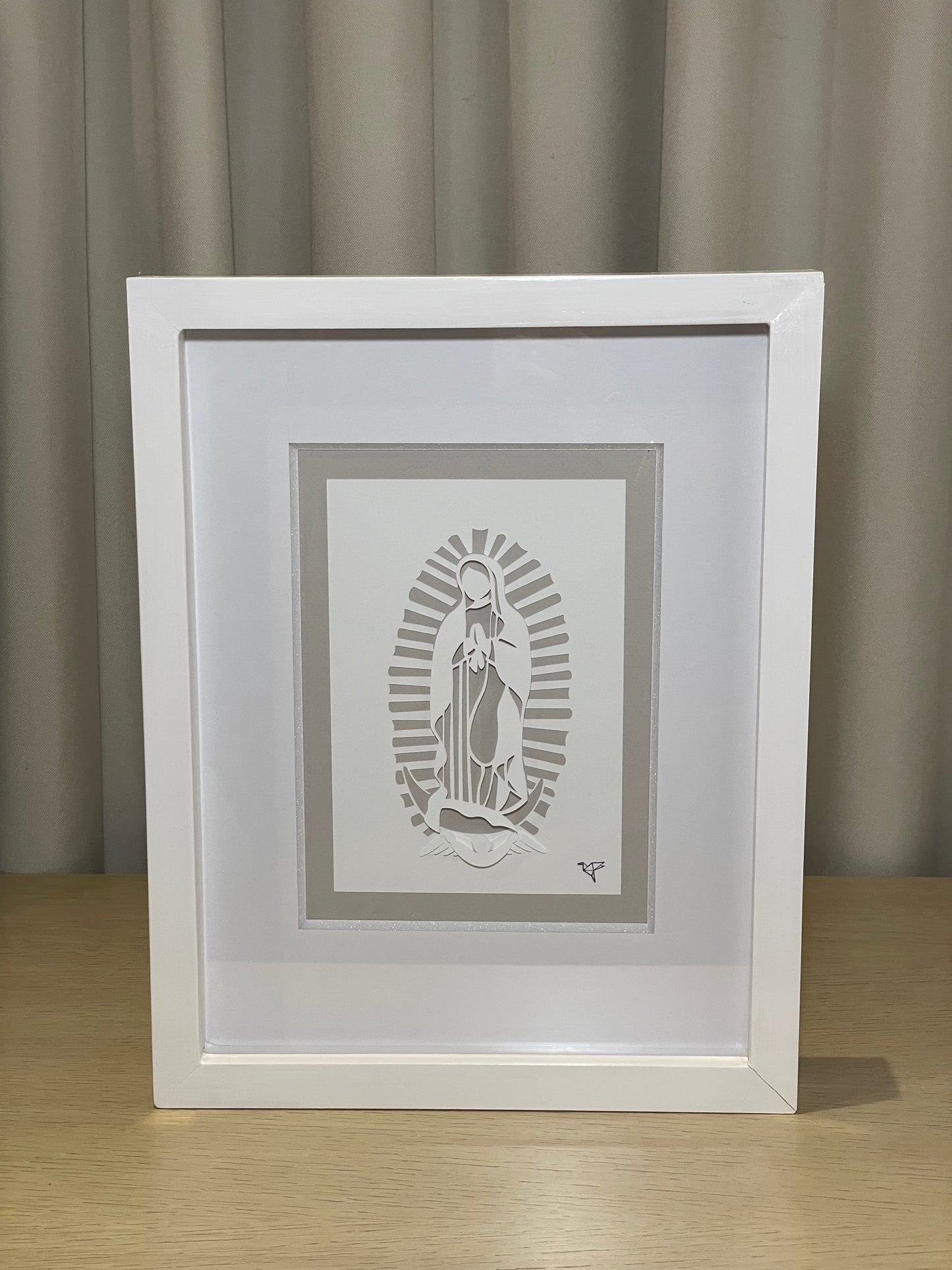 Cuadro Virgen de Guadalupe Corte en Papel