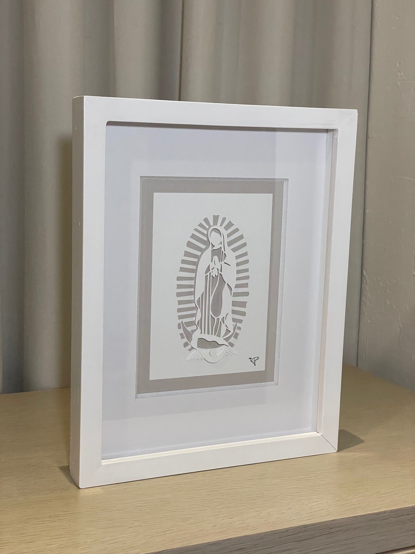 Cuadro Virgen de Guadalupe Corte en Papel