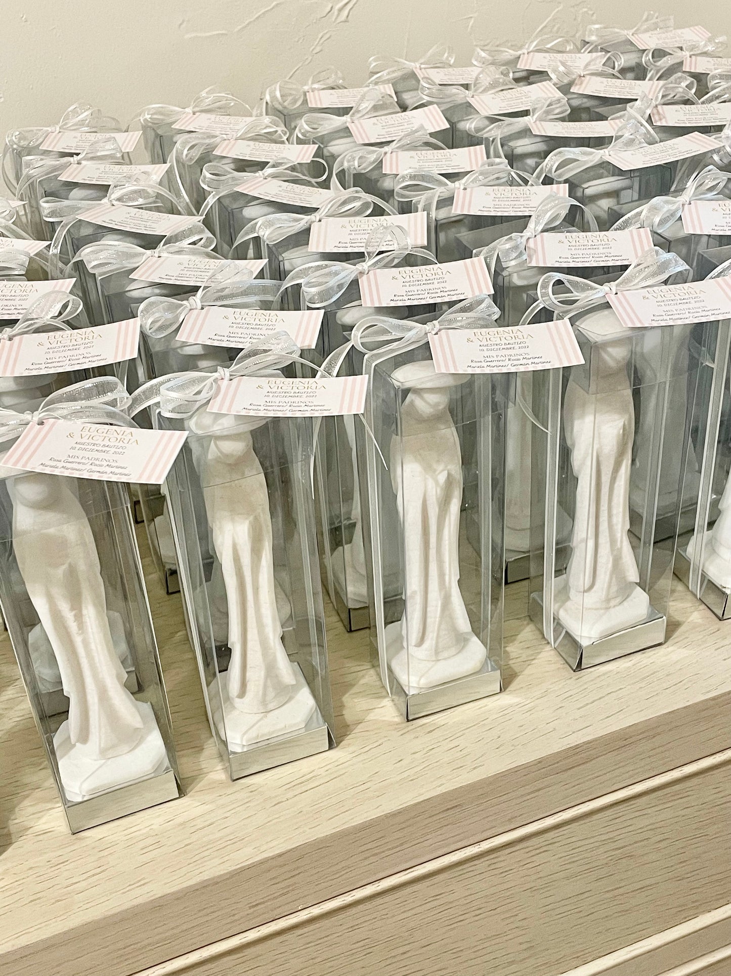 Virgencita de Lourdes de Piedra Blanca 15 cm / Paquete de 10 piezas