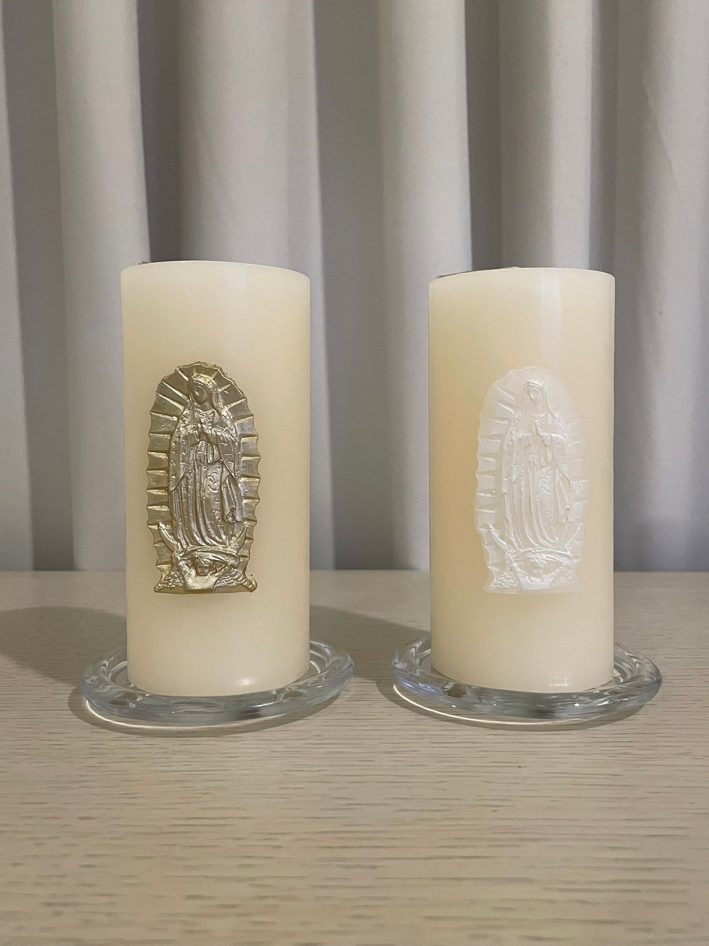 Cirio de Virgen de Guadalupe Chico 7 x 15 cm