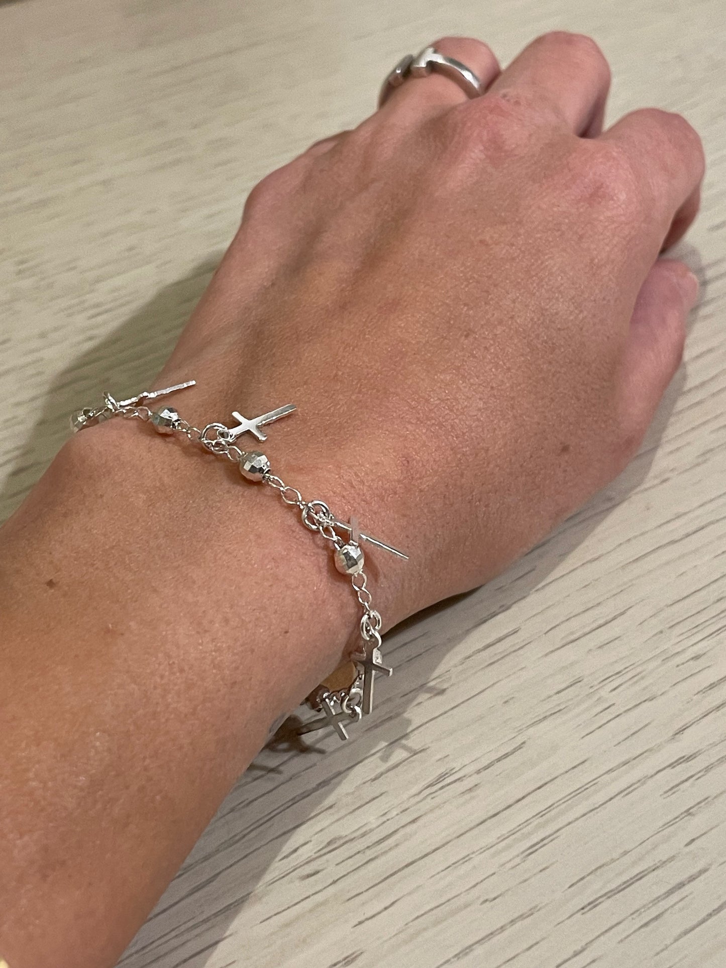 Pulsera Cruces de Plata