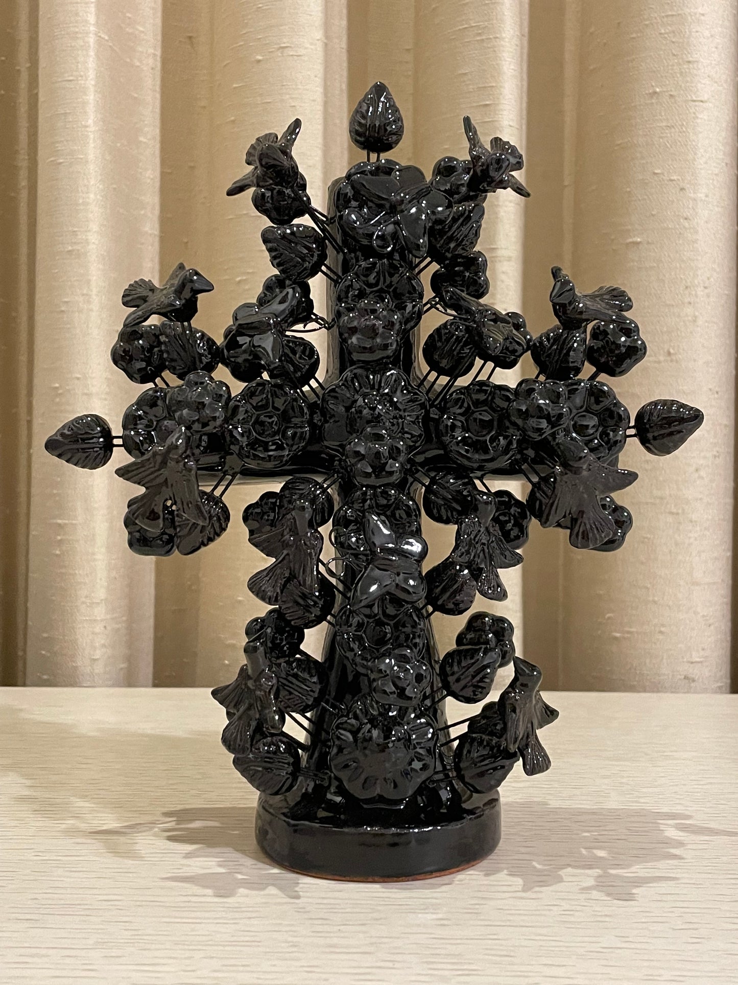 Cruz de Barro Vidriado 20 cm