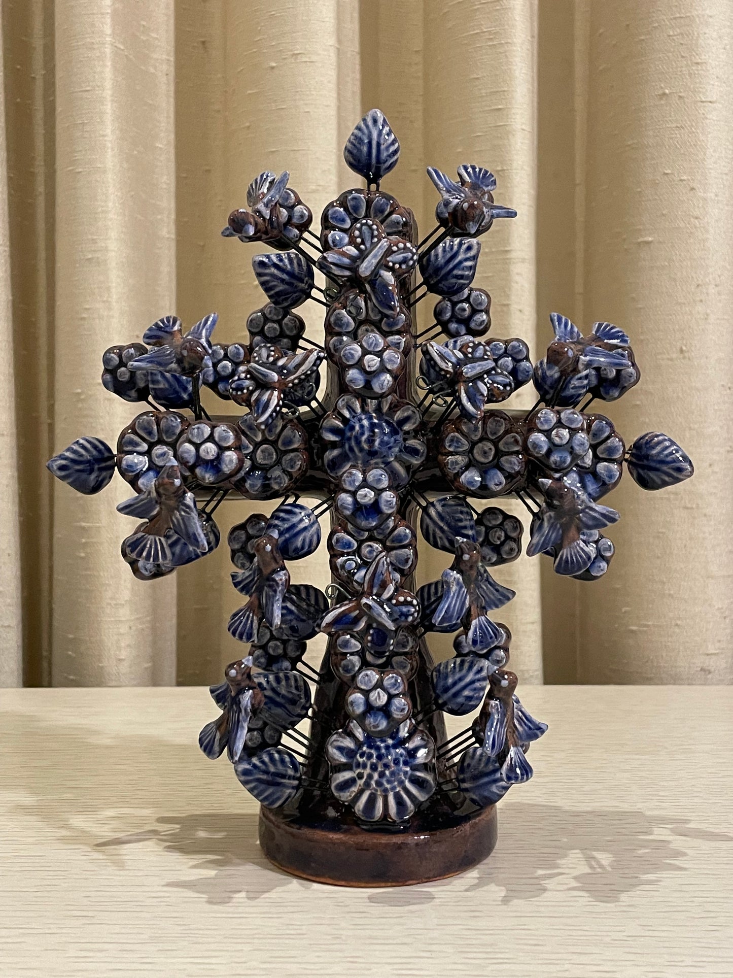 Cruz de Barro Vidriado 20 cm